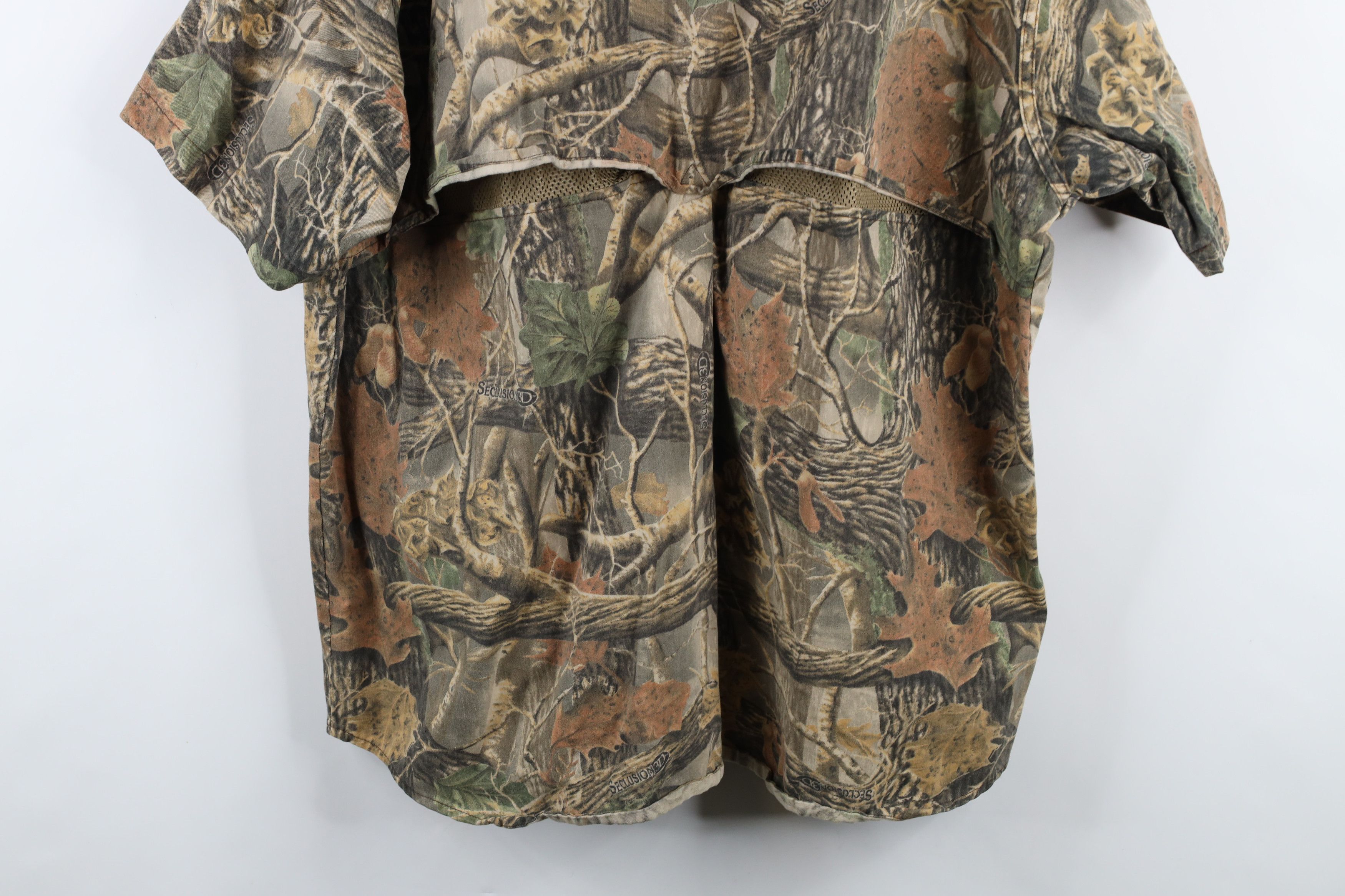 Cabelas × Vintage Vintage Cabelas Camouflage Short Sleeve Shooting Shirt Size US XXL / EU 58 / 5 - 10 Thumbnail