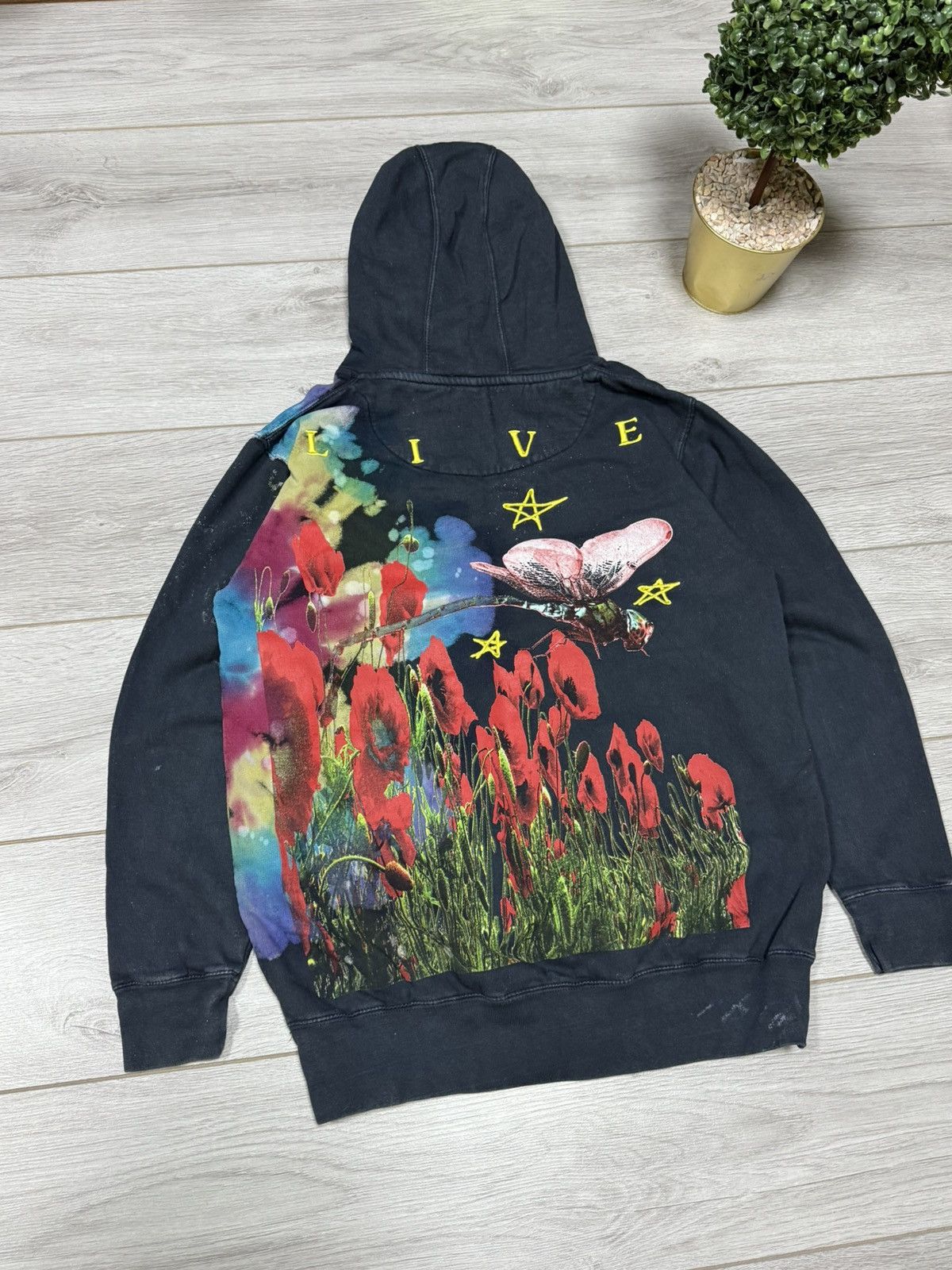 Travis Scott Travis 2019 wish you Astroworld dyed dragonfly flowers paint Size US M / EU 48-50 / 2 - 7 Thumbnail