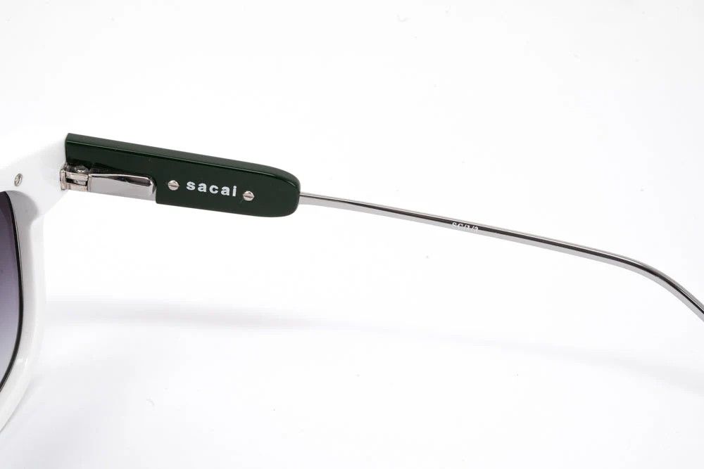 Sacai Sacai Square Aviator White and Gray Sunglasses Size ONE SIZE - 2 Thumbnail
