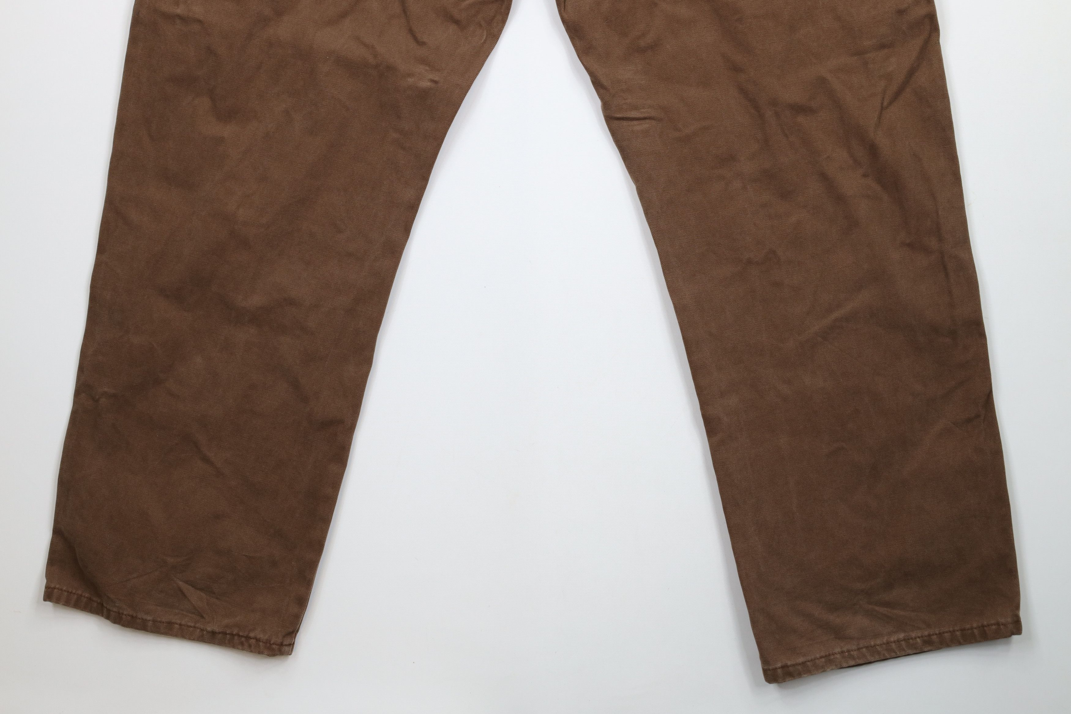 Dickies × Vintage Vintage Dickies Spell Canvas Wide Leg Dungaree Pants Brown Size US 42 / EU 58 - 13 Thumbnail