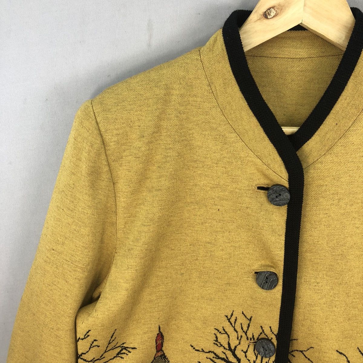 Other Vintage Japanese Brand Lala Knitted Graphic Cardigan Jacket Size M / US 6-8 / IT 42-44 - 2 Thumbnail
