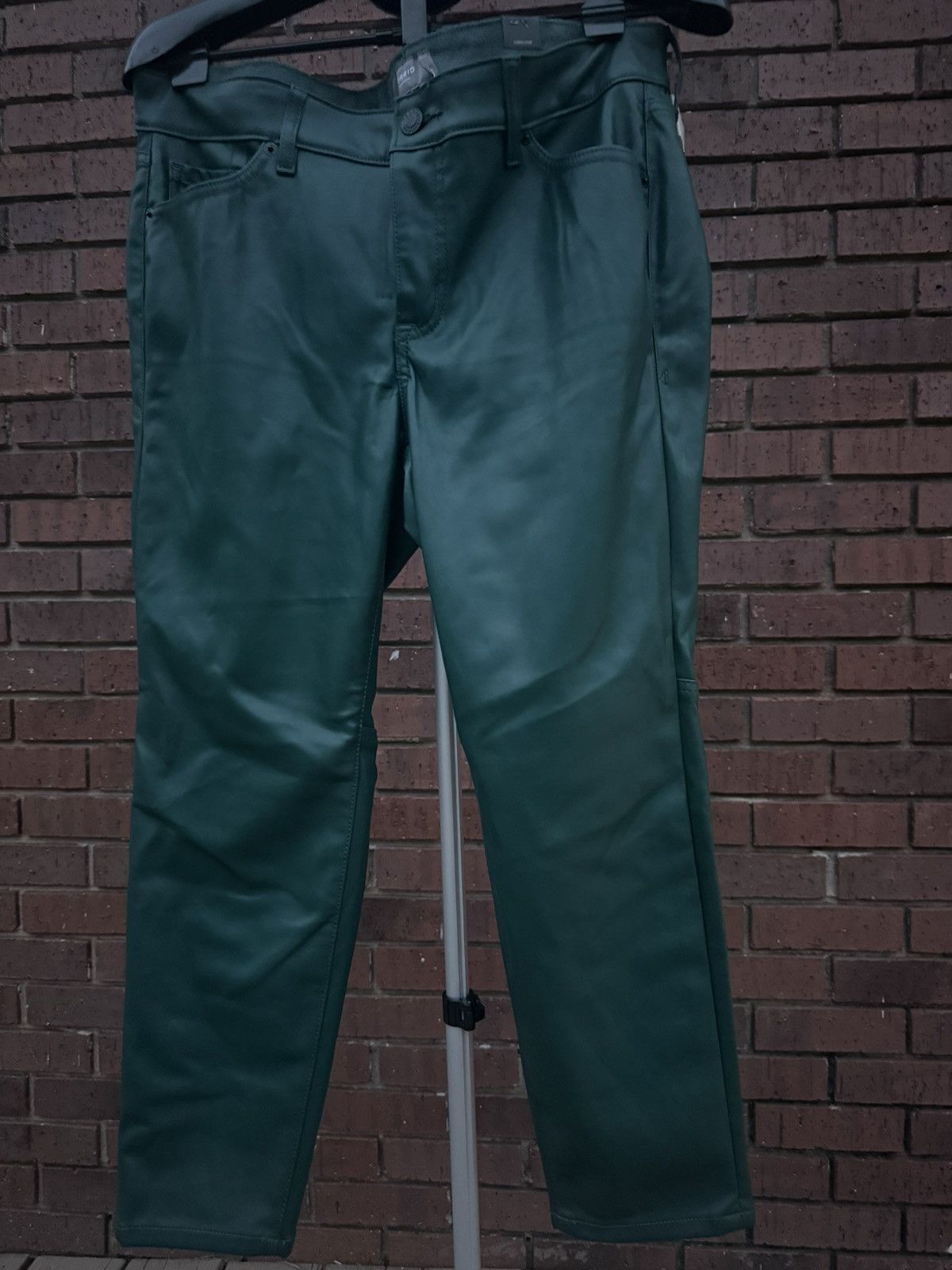 Torrid Torrid Green Faux Leather Pants High Rise Skinny Size 12 S Size 38" / US 16 / IT 52 - 1 Thumbnail