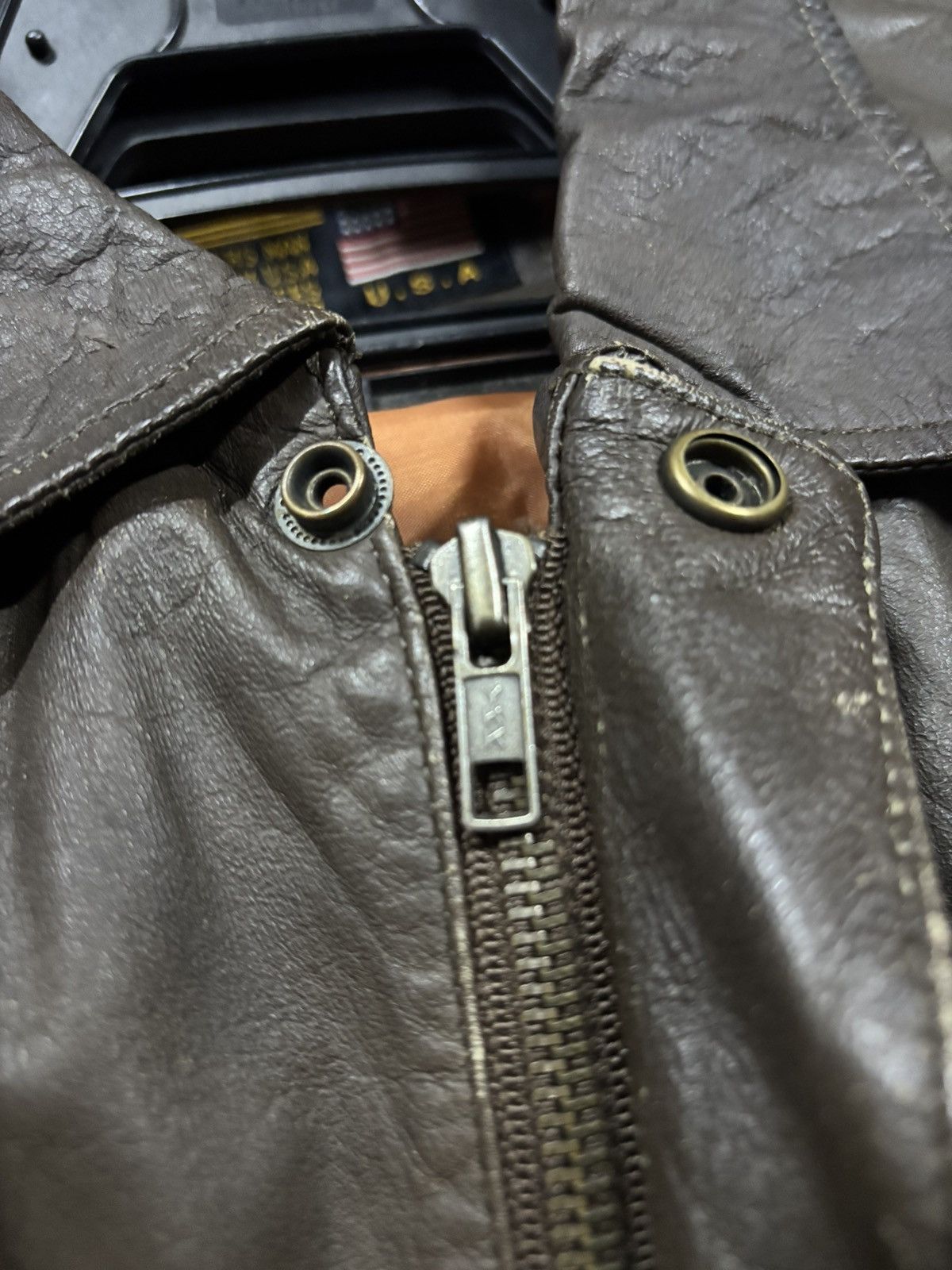 Robinson Les Bains Vintage Robinson aviator leather jacket Size US L / EU 52-54 / 3 - 4 Thumbnail