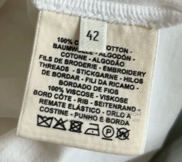 Hermes Hermes White Short Sleeve T-Shirt, Embroidered Pocket Size M / US 6-8 / IT 42-44 - 4 Thumbnail