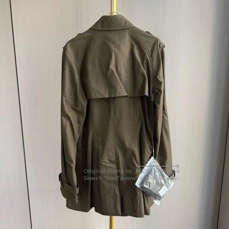 Burberry Burberry Green Cotton Women's Trench Coat. Size XXS / US 00 / IT 34 - 2 Thumbnail