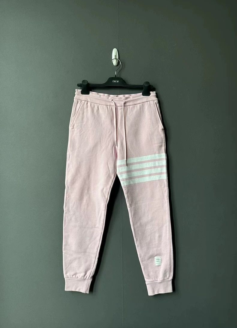 Thom Browne Thom Browne Pink Knit Sweatpants-dmc Size US 31 - 1 Thumbnail