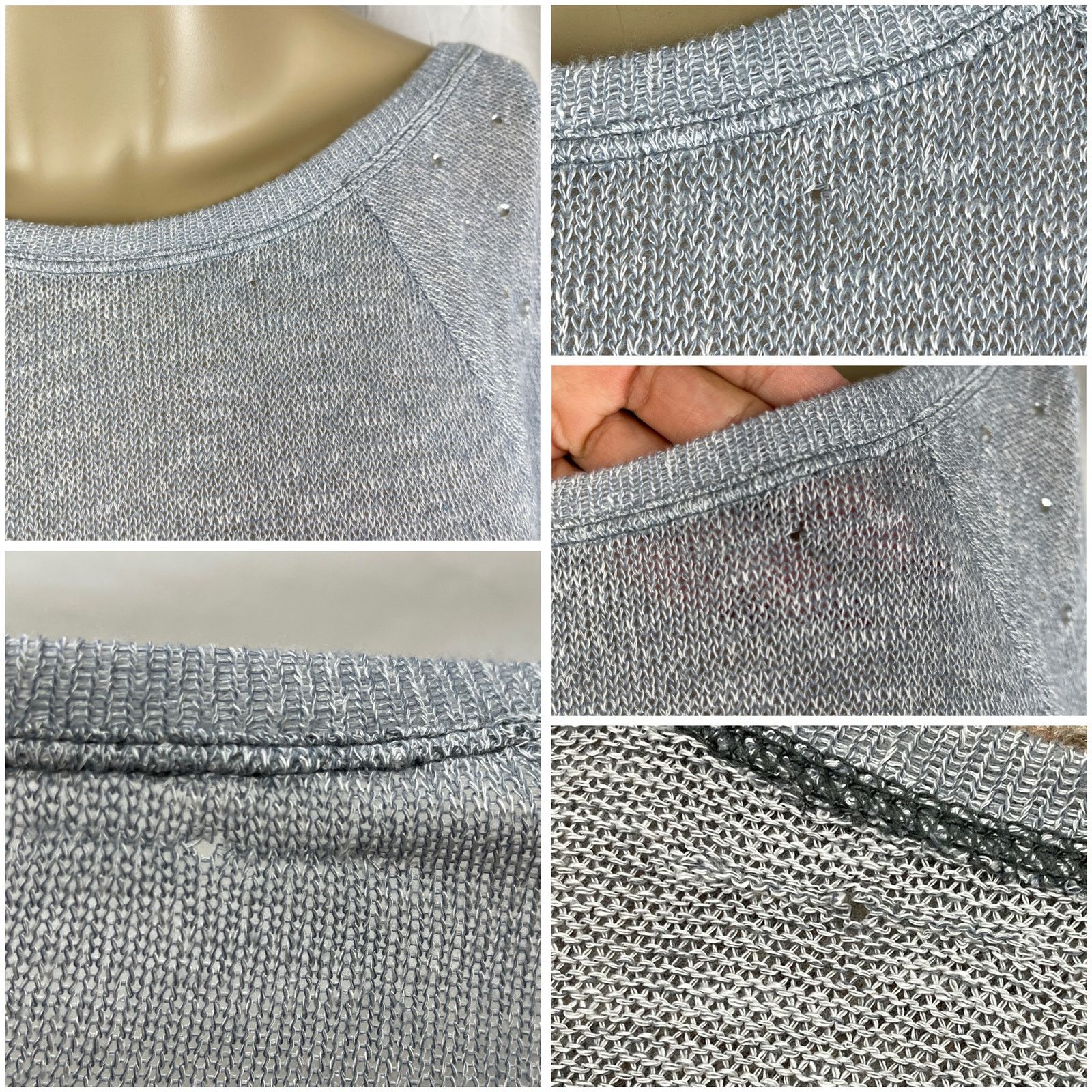 Pink Victoria’s Secret PINK Light Gray Scoop Back Slouchy Sweater Size XS / US 0-2 / IT 36-38 - 22 Thumbnail