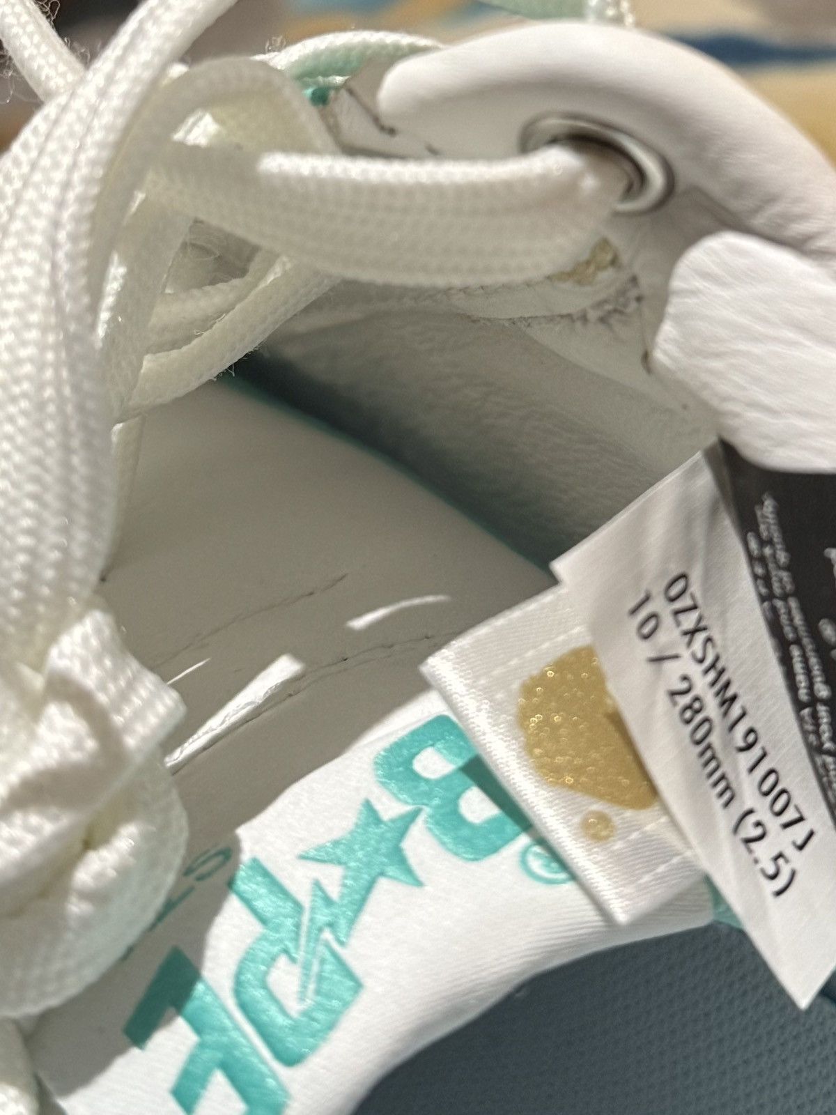 Bape NEW BAPESTA TEAL WHITE MINT GREEN AIR SNEAKERS M1 FORCE Size US 10 / EU 43 - 7 Thumbnail