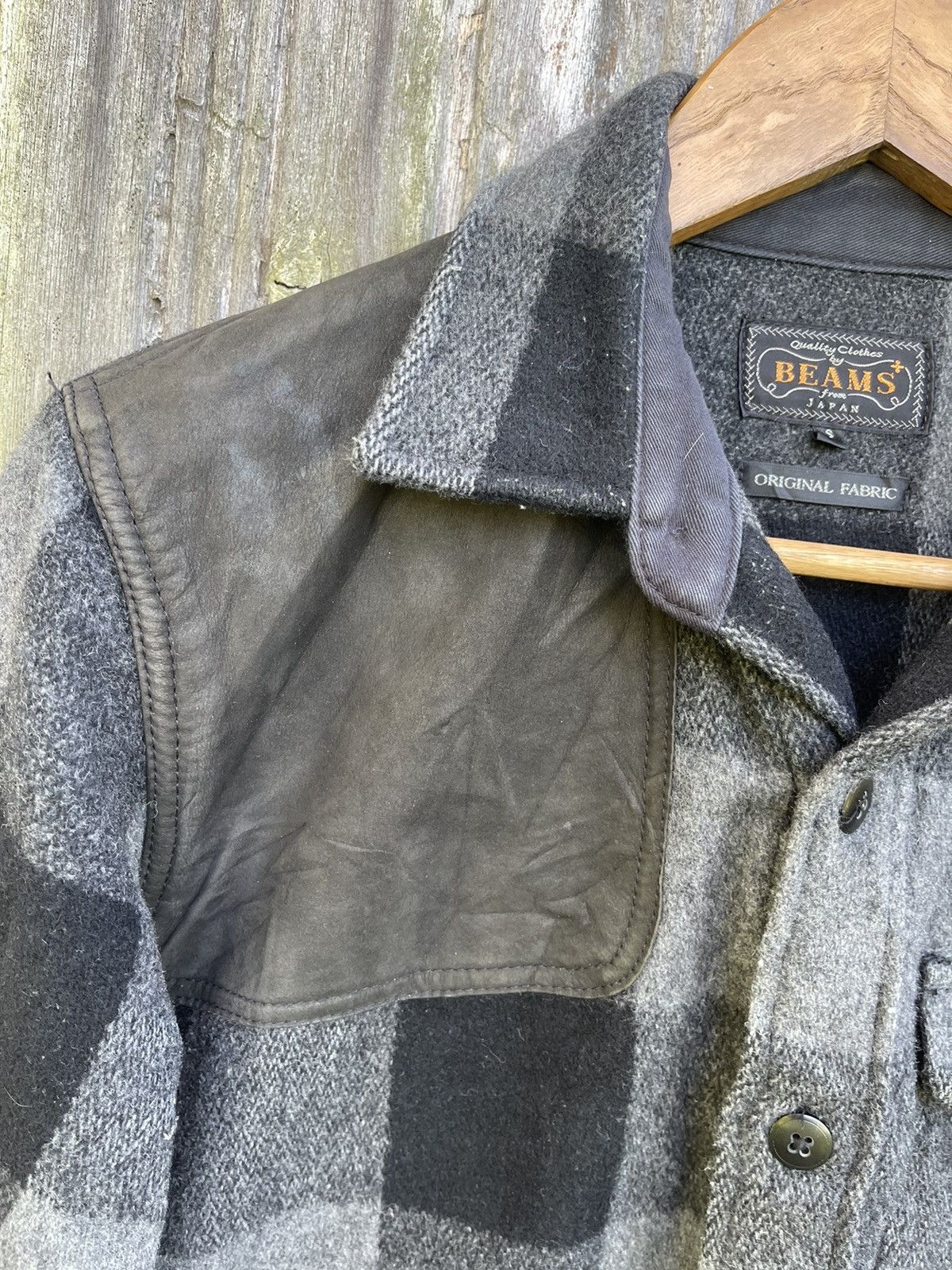 Beams Plus BEAMS Japan Wool Blend Check Shirt Jacket (S) Size US S / EU 44-46 / 1 - 3 Thumbnail