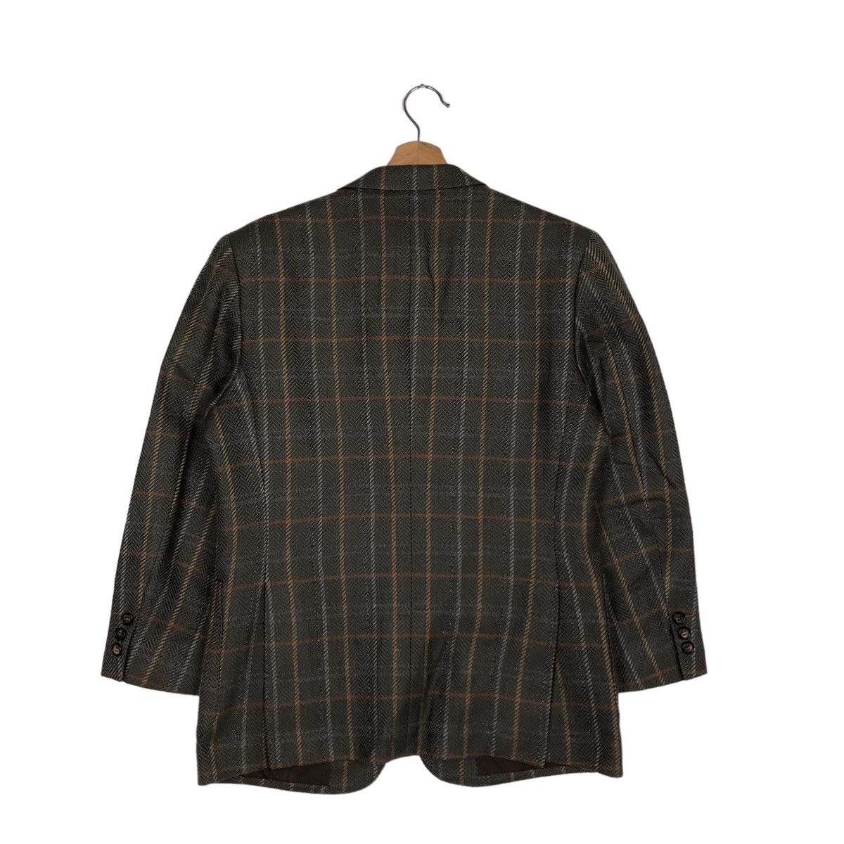 Japanese Brand VINTAGE DOUBLE BREAST COAT JACKET TARTAN DESIGN LANVIN PARIS Size US M / EU 48-50 / 2 - 7 Thumbnail