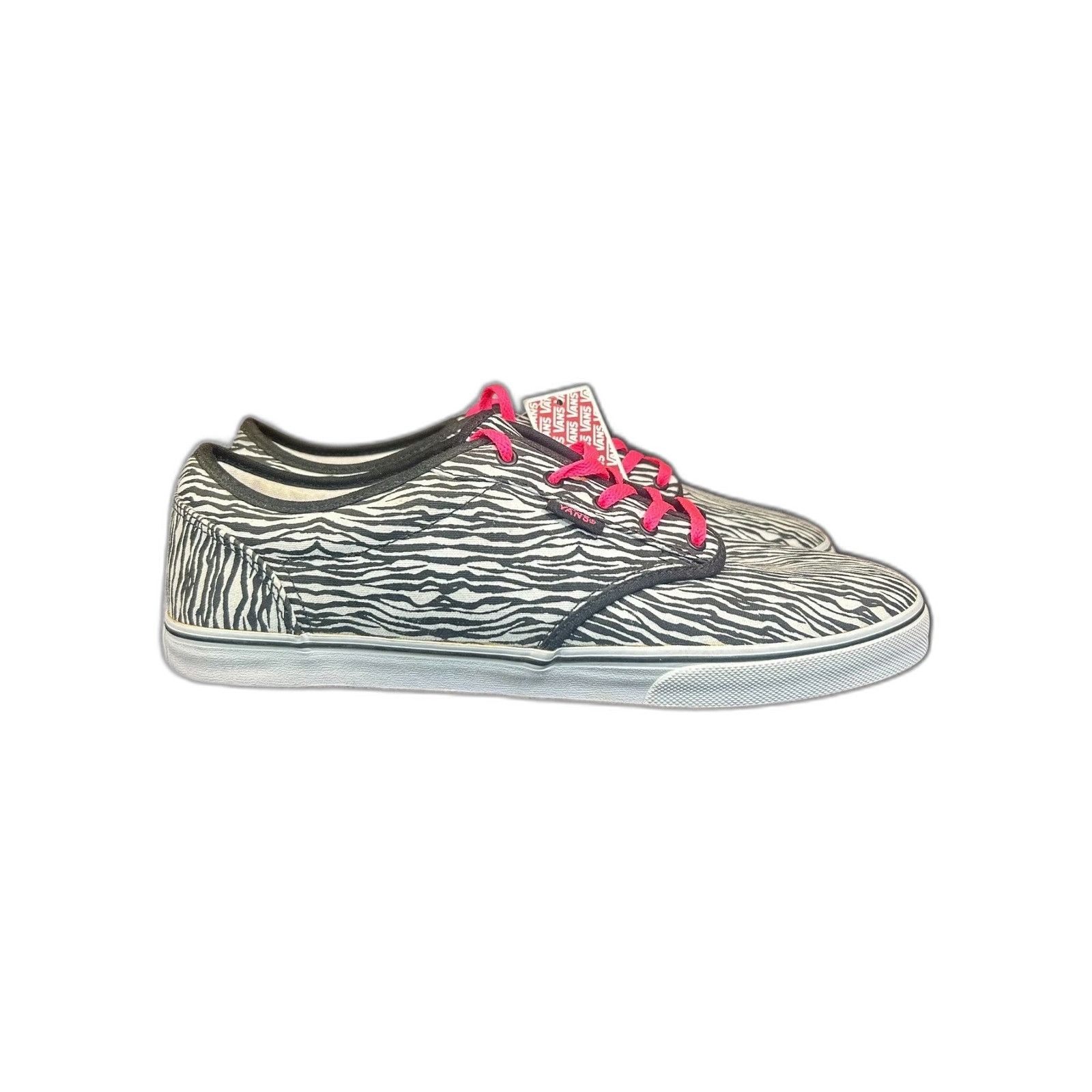 Vans Vans Lo Pro White/Black Zebra Print Skate Canvas Shoes Women Size US 10 / EU 43 - 1 Thumbnail