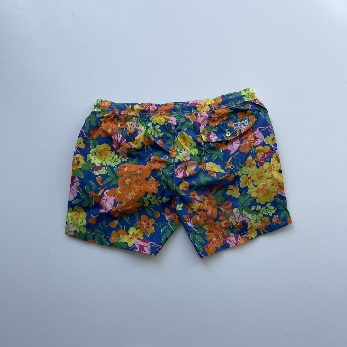 Polo Ralph Lauren × Ralph Lauren × Vintage Polo Ralph Lauren Vintage Nylon Flowers Printed Swim Shorts Size US 38 / EU 54 - 3 Thumbnail