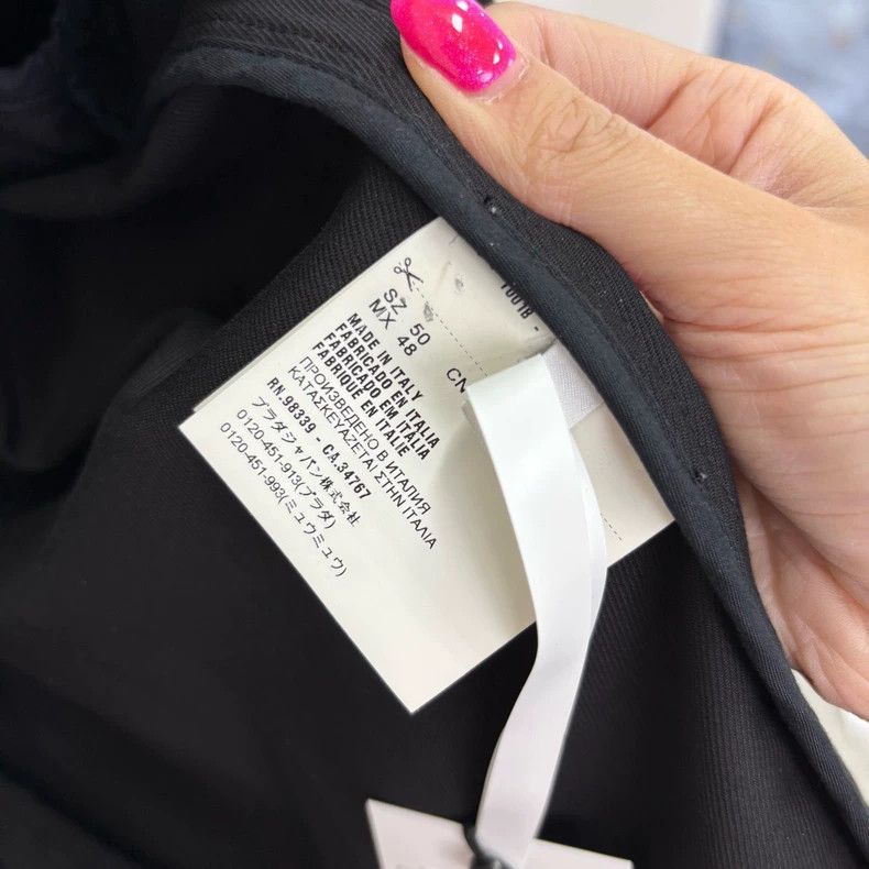 Prada Prada Black triangle label denim four-pocket jacket Size US M / EU 48-50 / 2 - 4 Thumbnail