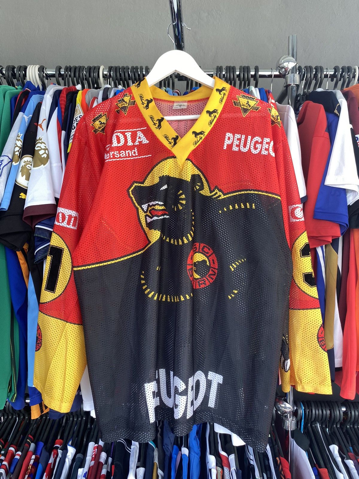 SC BERN Blacky #31 TOSIO Team Ice Hockey Jersey Shirt Size L