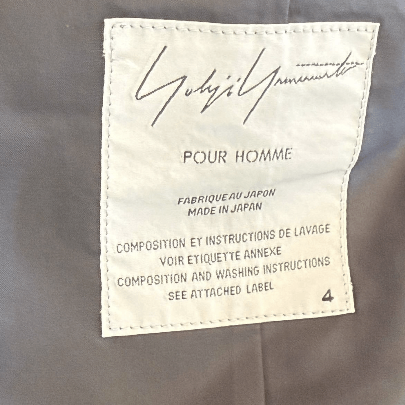 Yohji Yamamoto Yohji Yamamoto Pour Homme Leather Switching Tailored Jacket Size US XL / EU 56 / 4 - 7 Thumbnail