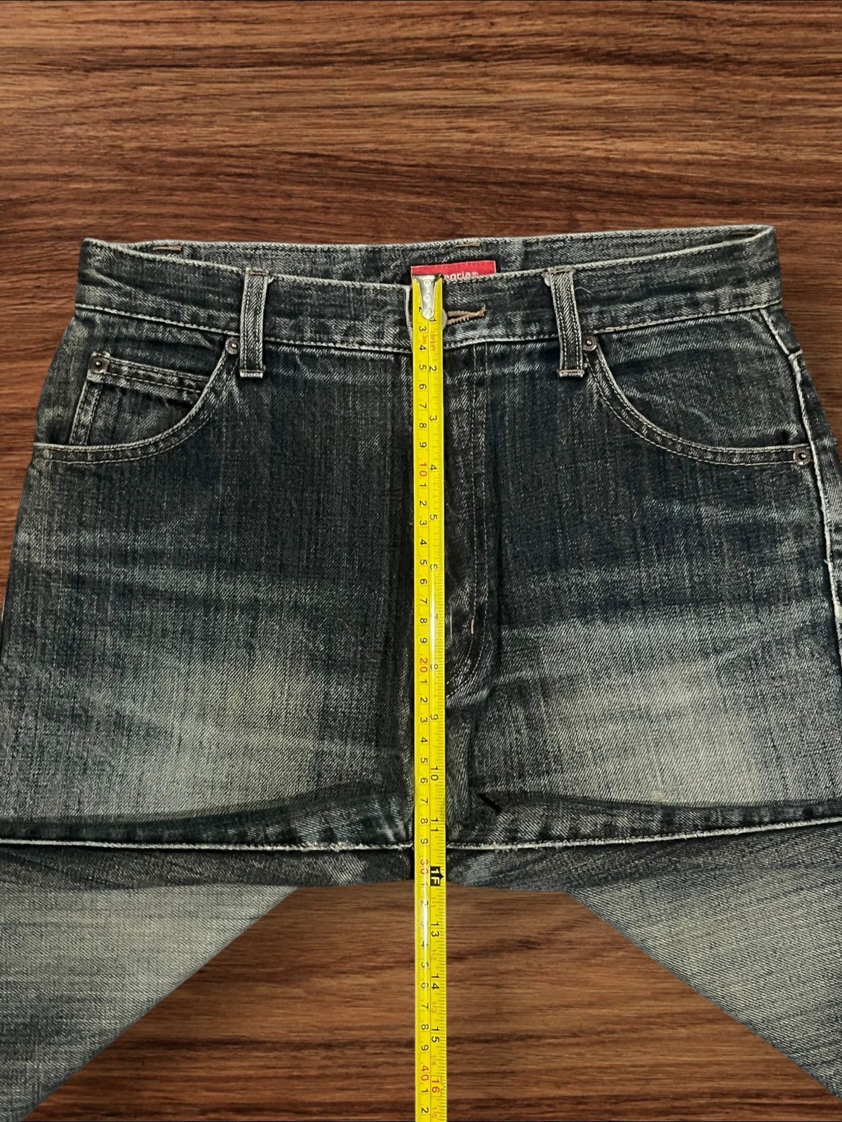 Japanese Brand Vintage Japanese Brand Faded Dark Blue Distressed Flare Jean Size US 28 / EU 44 - 11 Thumbnail
