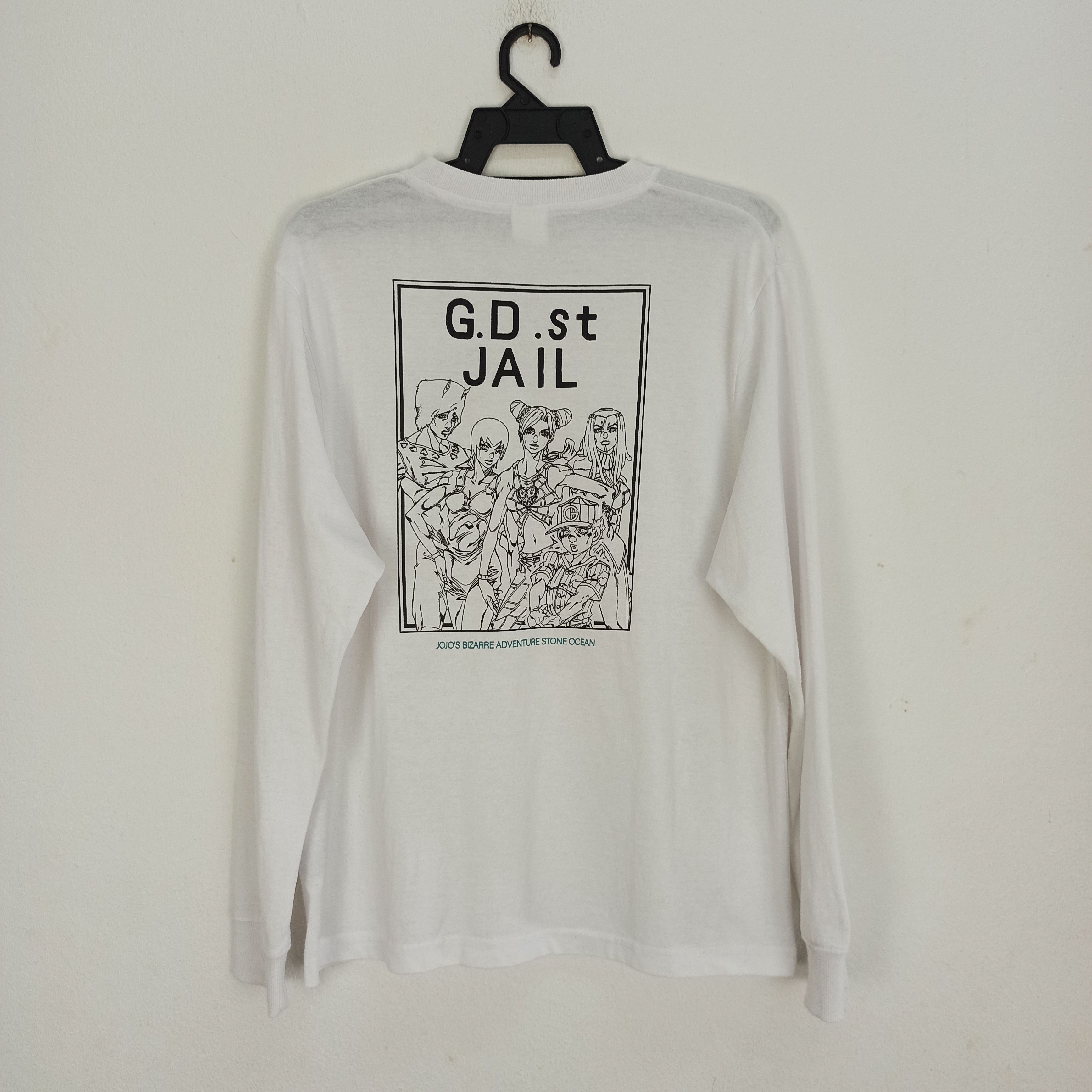 Anime Anime Jojo Bizarre G.D.St JAIL BAN DAI Long Sleeve Tshirt Size US L / EU 52-54 / 3 - 1 Thumbnail