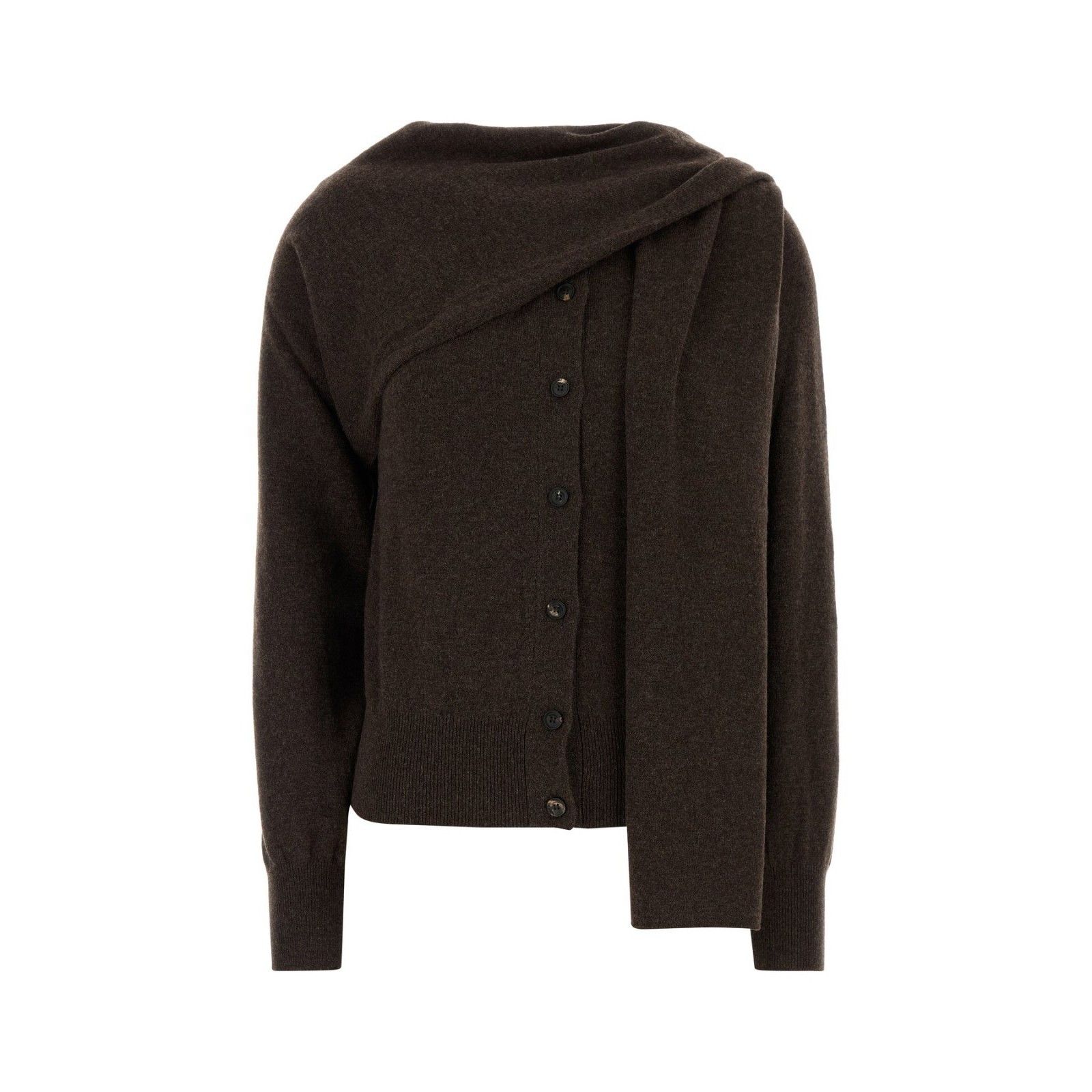 FERRAGAMO Brown Cashmere Cardigan New And Authentic (Women's
