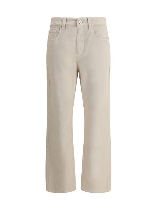 デニム・ジーパン BRUNELLO CUCINELLI Women Denim Pants M0H81P5758 C7192 BEIGE BRUNELLO CUCINELLI: Pants woman - Beige | Brunello Cucinelli