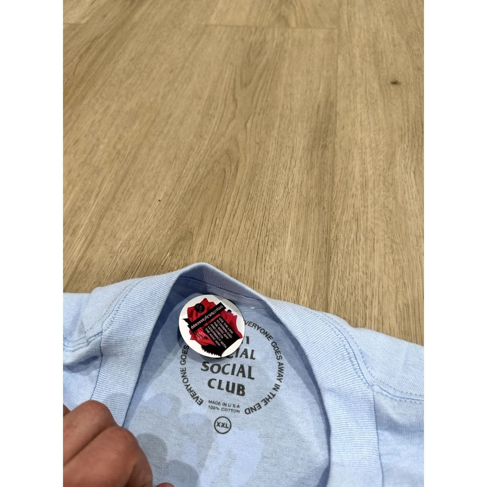 Anti Social Social Club Anti Social Social Club Tee 2XL Blue Partly Cloudy NWT Size US XXL / EU 58 / 5 - 6 Thumbnail