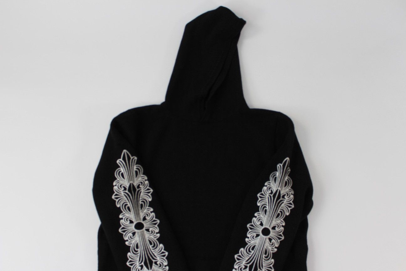 Chrome Hearts Chrome Hearts Cashmere Embroidered Floral Sleeve Hoodie Size US L / EU 52-54 / 3 - 13 Thumbnail
