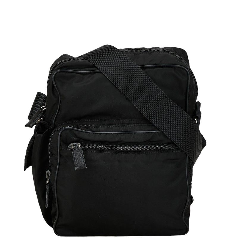 Prada Prada Prada Nylon Leather Triangle Logo Plate Shoulder Bag Canvas Crossbody Bag in Very Good Condition Size ONE SIZE - 1 Thumbnail