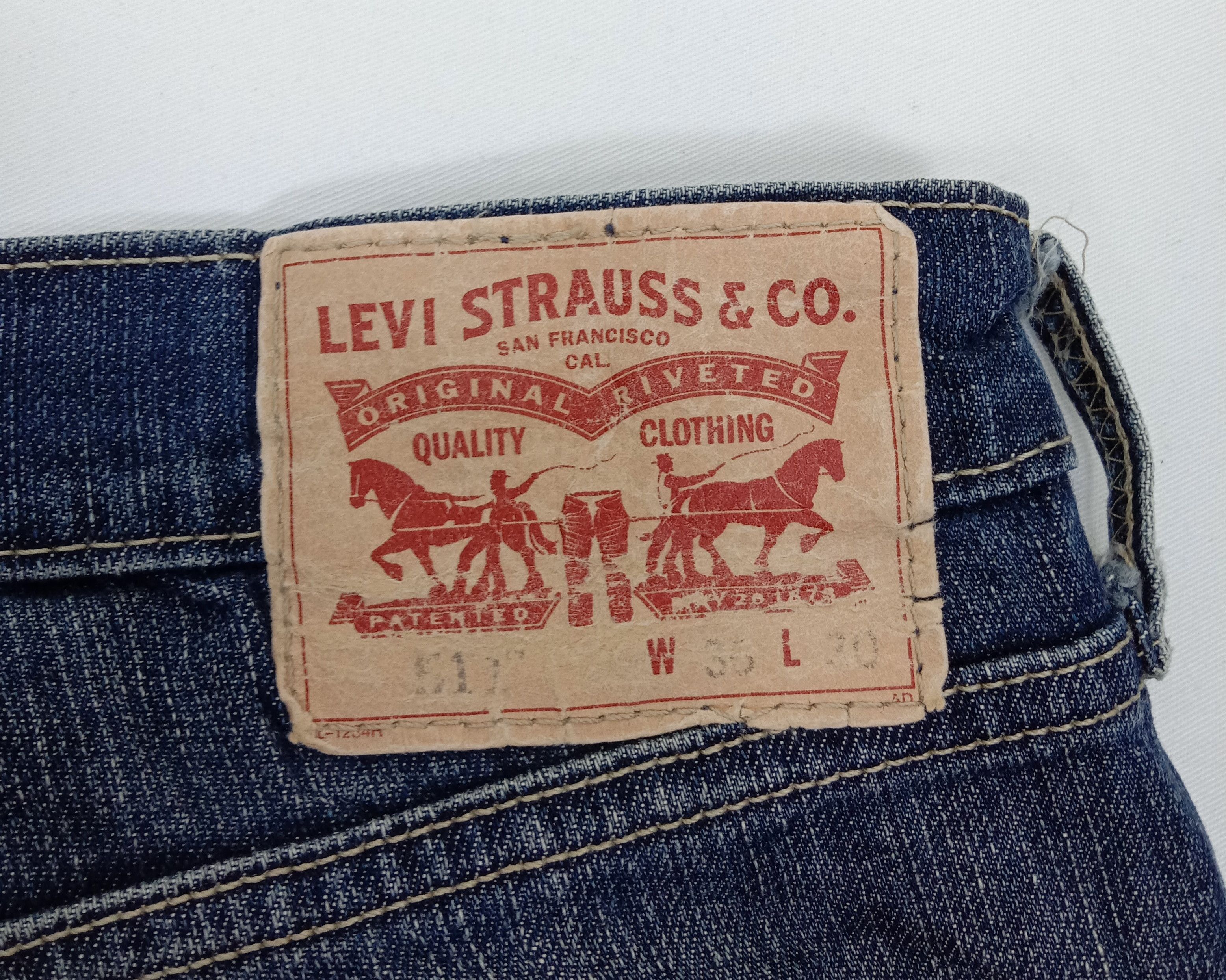 Levi's Vintage Levi's 511 Slim Jeans Earth Tone Distressed Denim Size US 36 / EU 52 - 14 Thumbnail