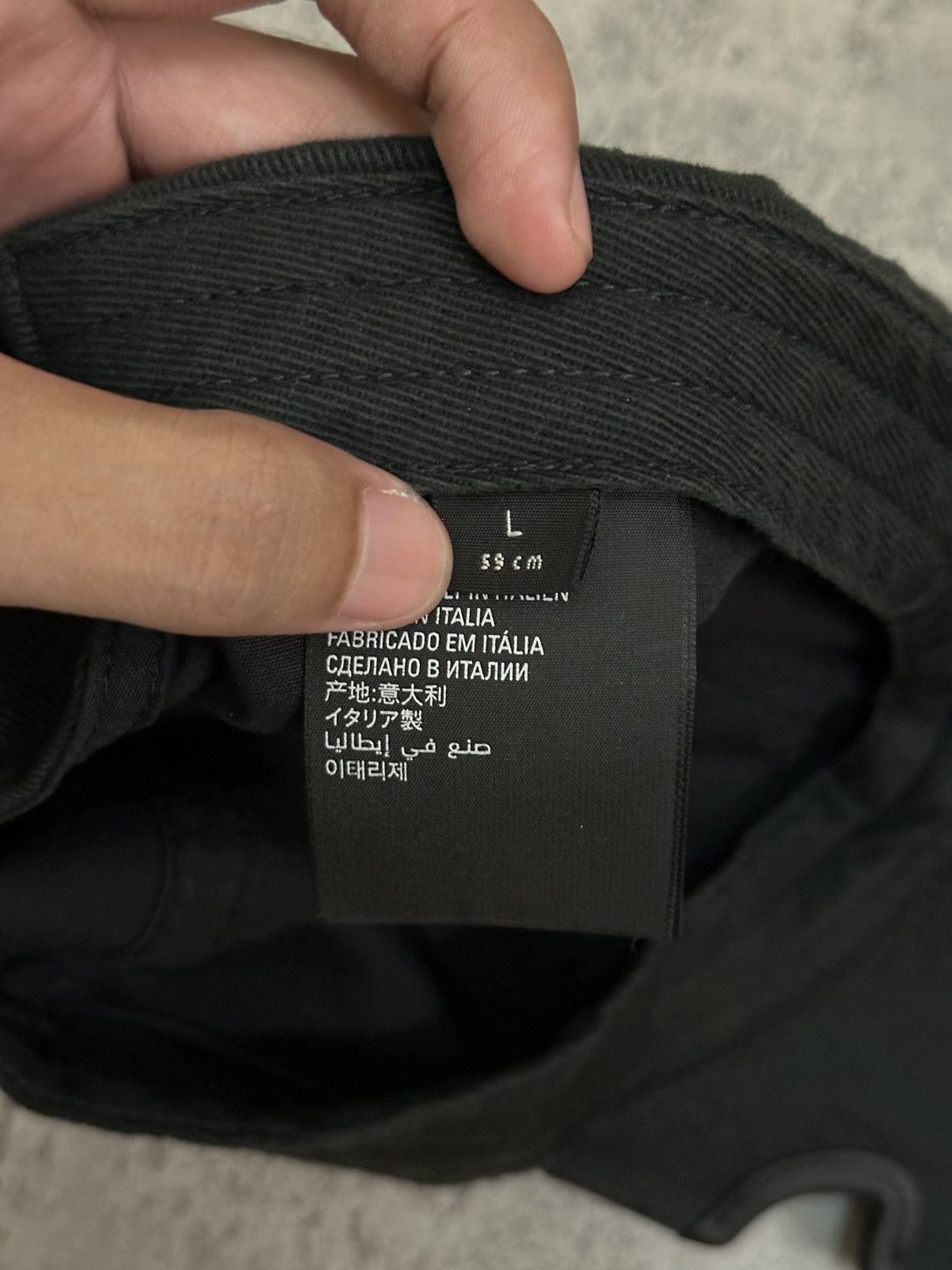 Balenciaga Balenciaga 🚫$OLD🚫Notch Logo Cotton Baseball Cap Size ONE SIZE - 5 Thumbnail