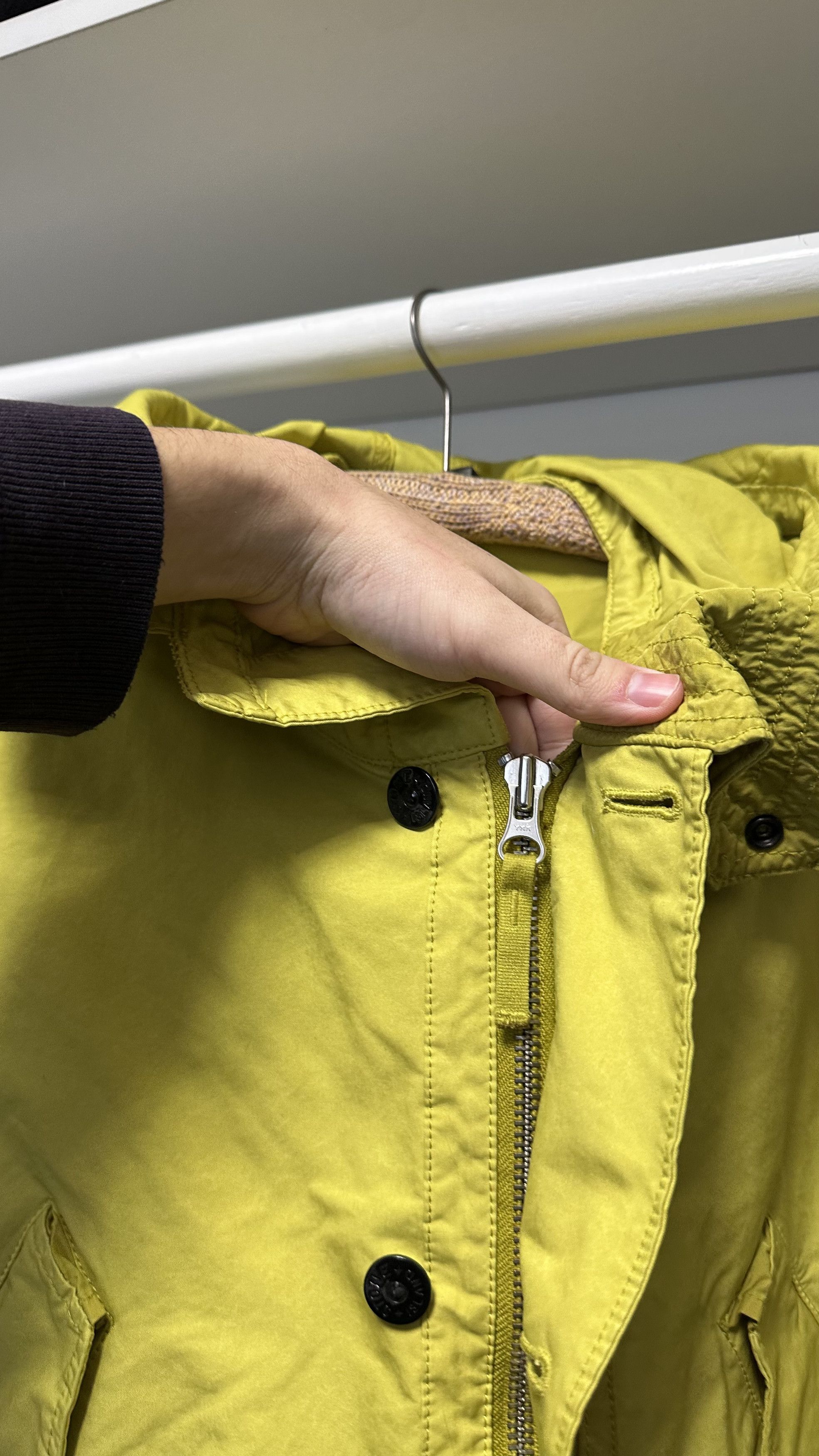 Stone Island Stone Island Yellow David TC Garment Dyed Parka Jacket Size US S / EU 44-46 / 1 - 17 Thumbnail