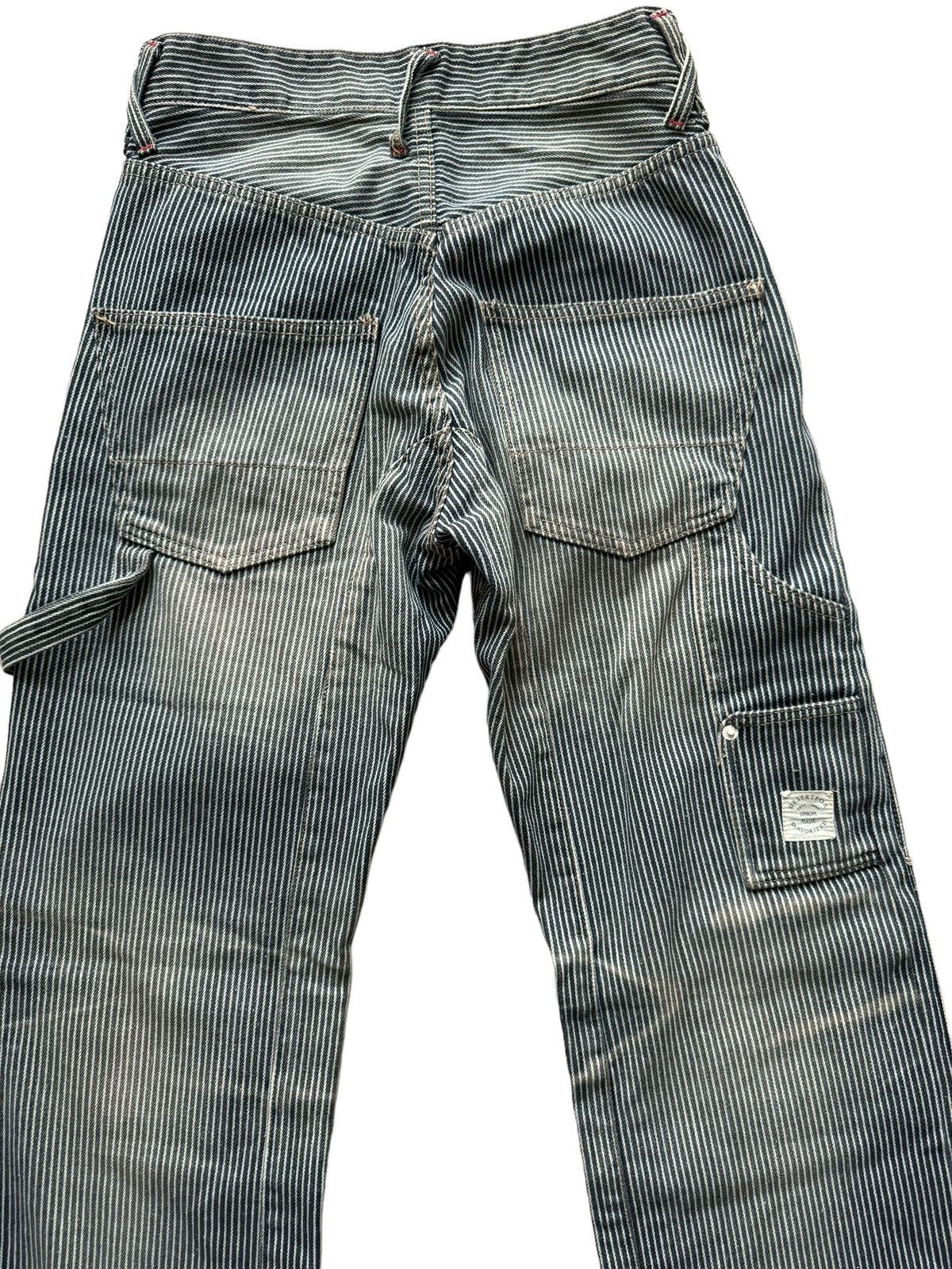 PPFM PPFM DOUBLE KNEE MULTI POCKET WORKWEAR HICKORY STRIPE PANTS Size US 28 / EU 44 - 8 Thumbnail