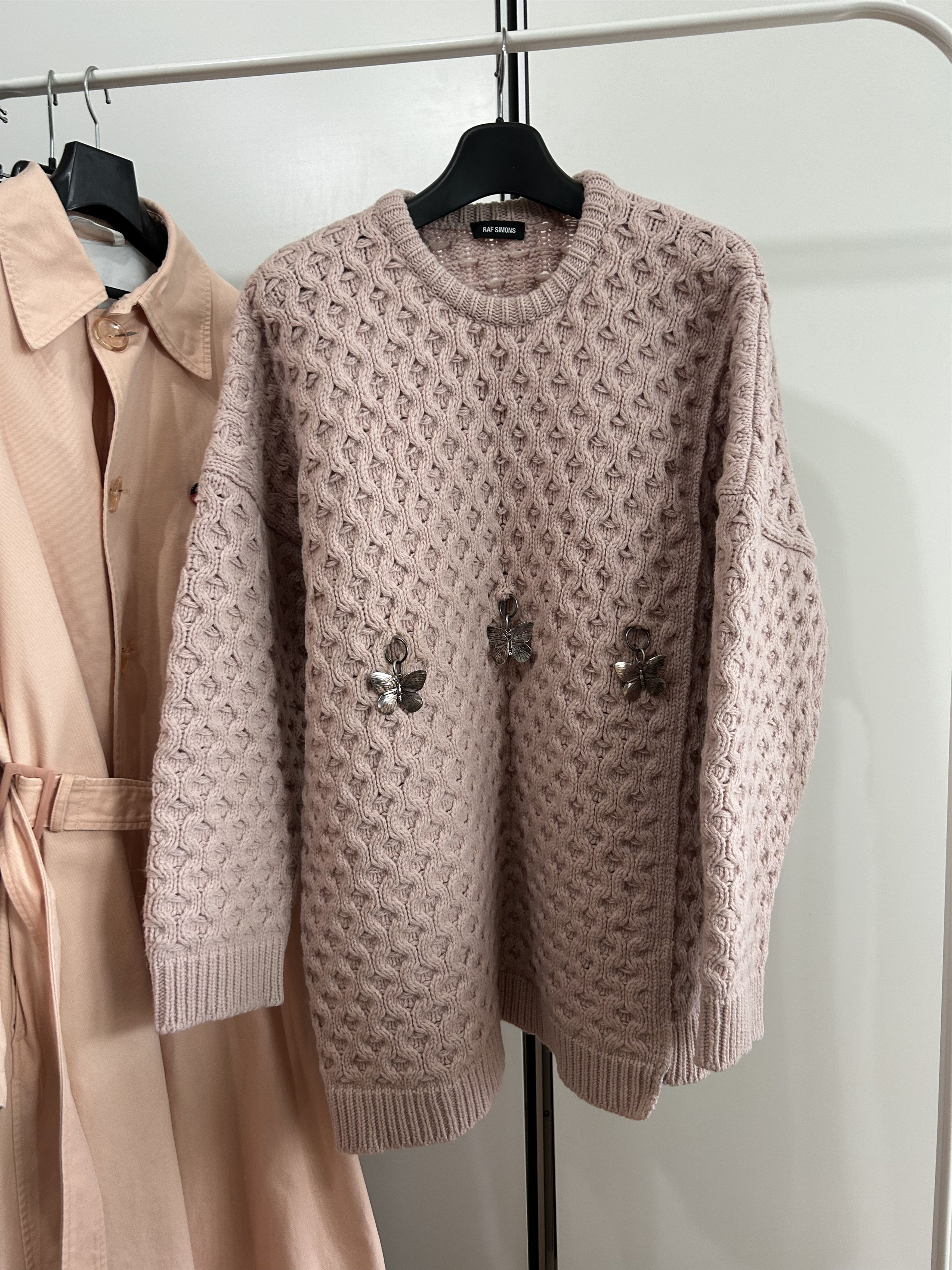 Raf Simons RAF SIMONS Butterfly Charm Knit Pullover (FW19) Size US S / EU 44-46 / 1 - 5 Thumbnail