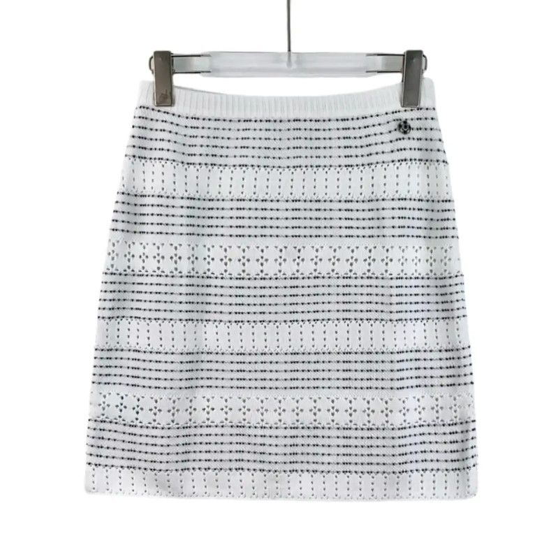 Chanel Chanel Colorblock Cotton Mini Skirt 0089 Size 22" - 1 Thumbnail