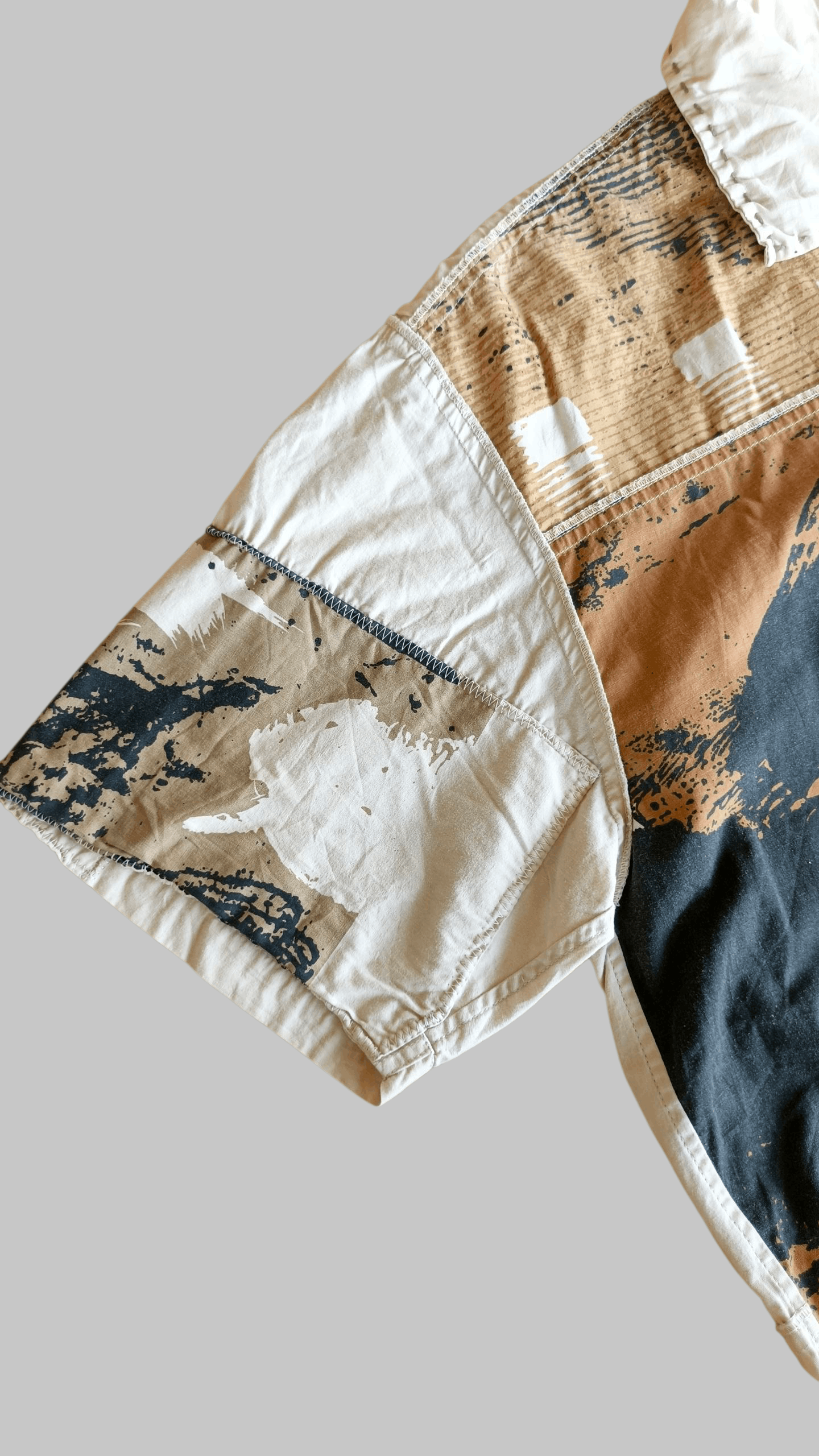 Vintage Vintage Ficce Yoshiyuki Konishi Handmade Patchwork Shirt Size US XL / EU 56 / 4 - 8 Thumbnail