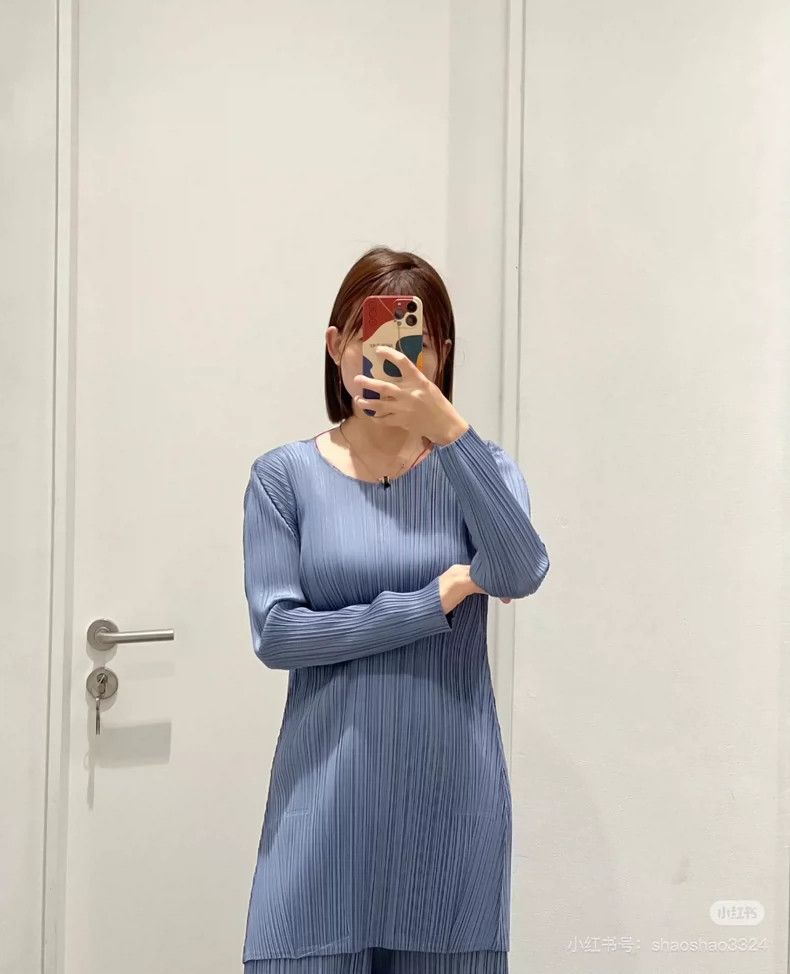 Issey Miyake issey miyake size:3 Haze blue long sleeves 2506-Nextarrow Size XXS / US 00 / IT 34 - 7 Thumbnail