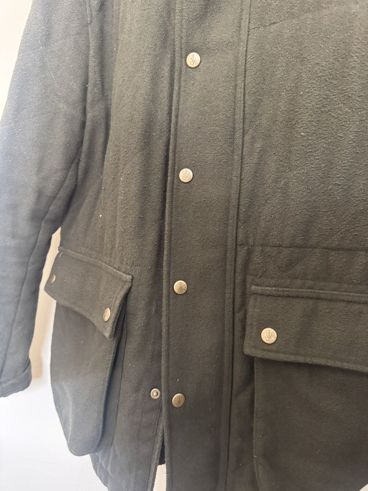 JW Anderson × Uniqlo Uniqlo x JW Anderson FW17 Olive Wool Quilted Overcoat Size US M / EU 48-50 / 2 - 3 Thumbnail