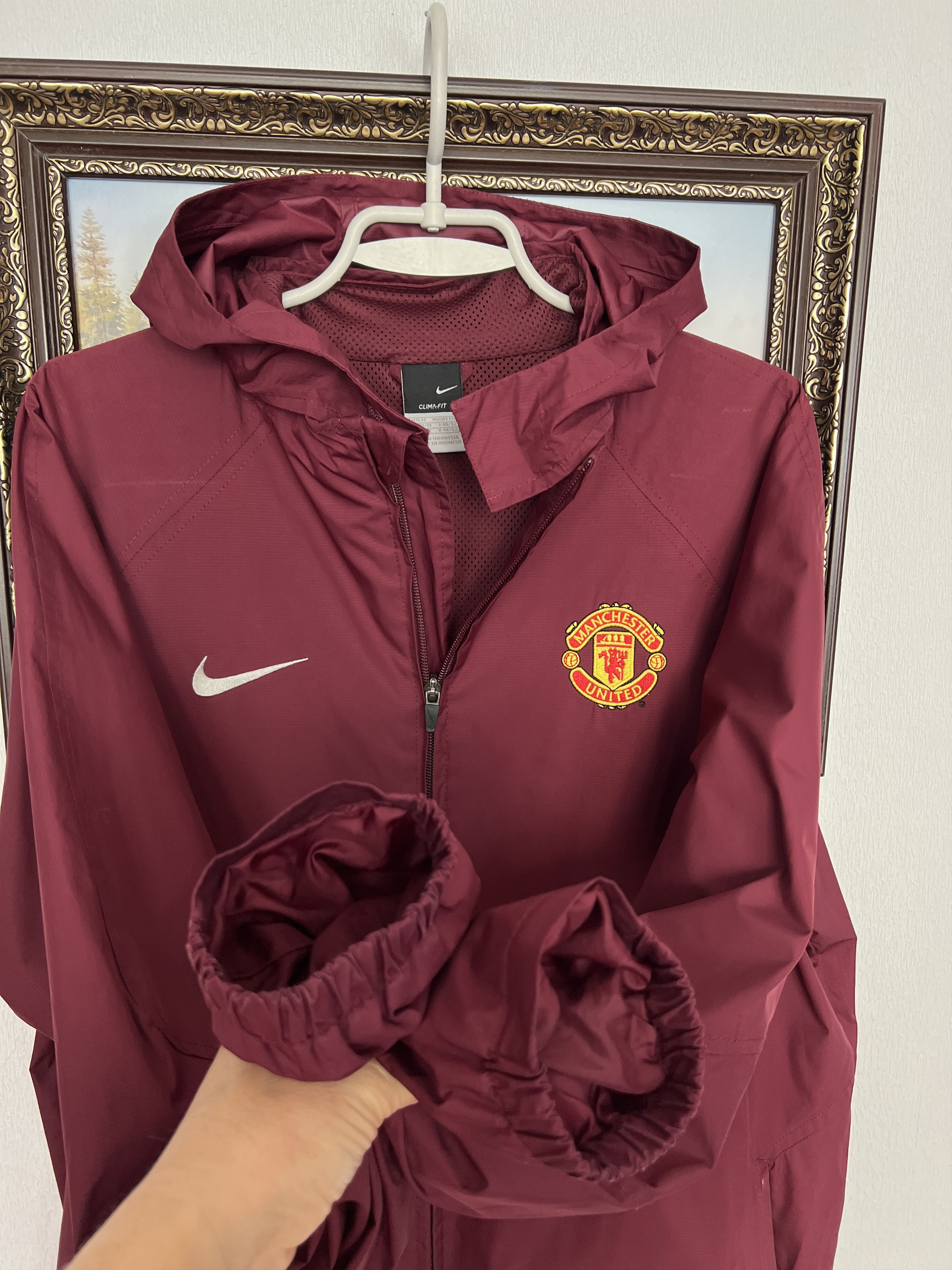 Nike Manchester United Hooded Jacket Windbreaker Track Top Size US M / EU 48-50 / 2 - 5 Thumbnail