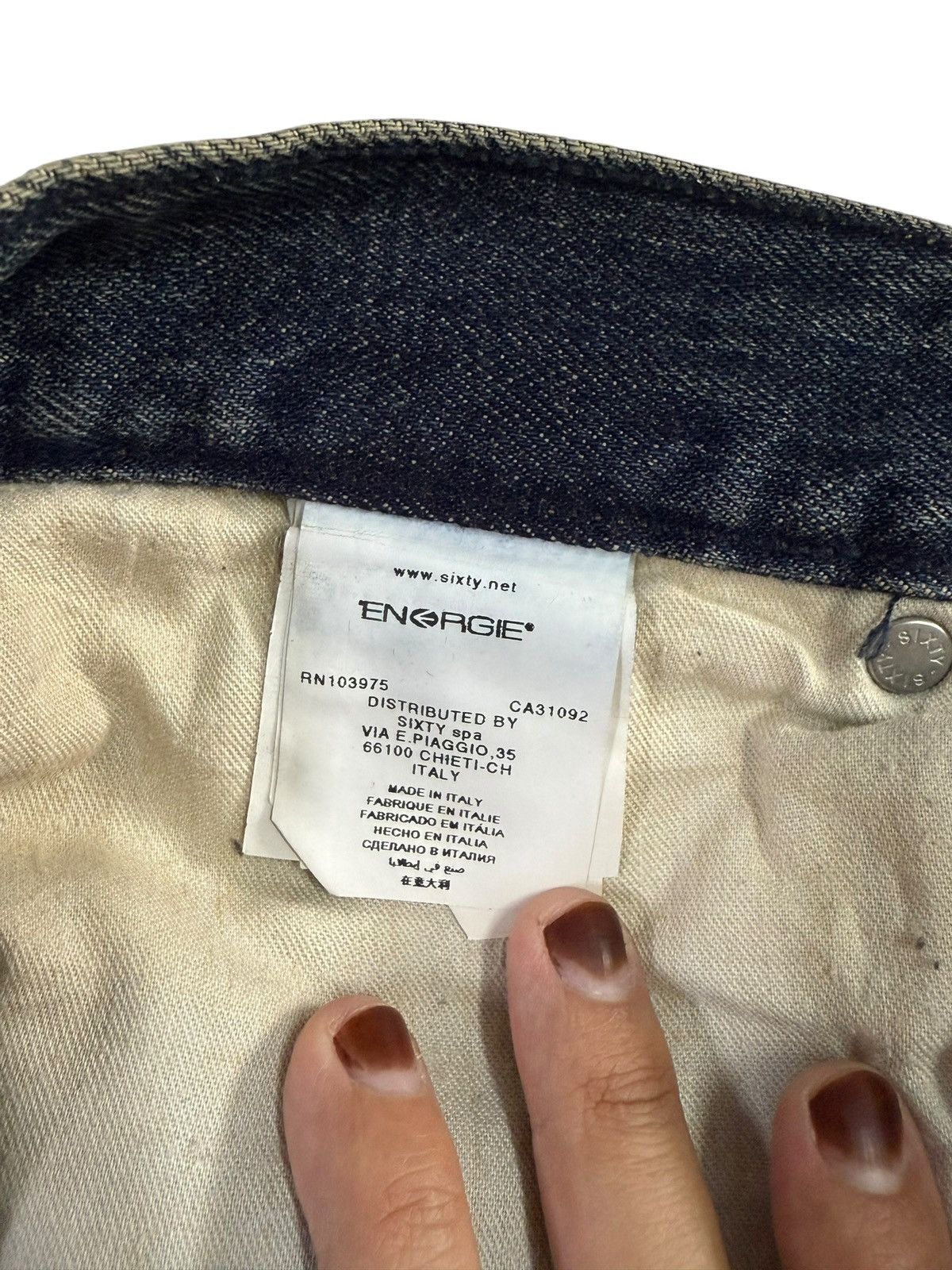 Energie Patchwork Jeans Distressed Energie Italy Selvedge Denim Size US 28 / EU 44 - 20 Thumbnail