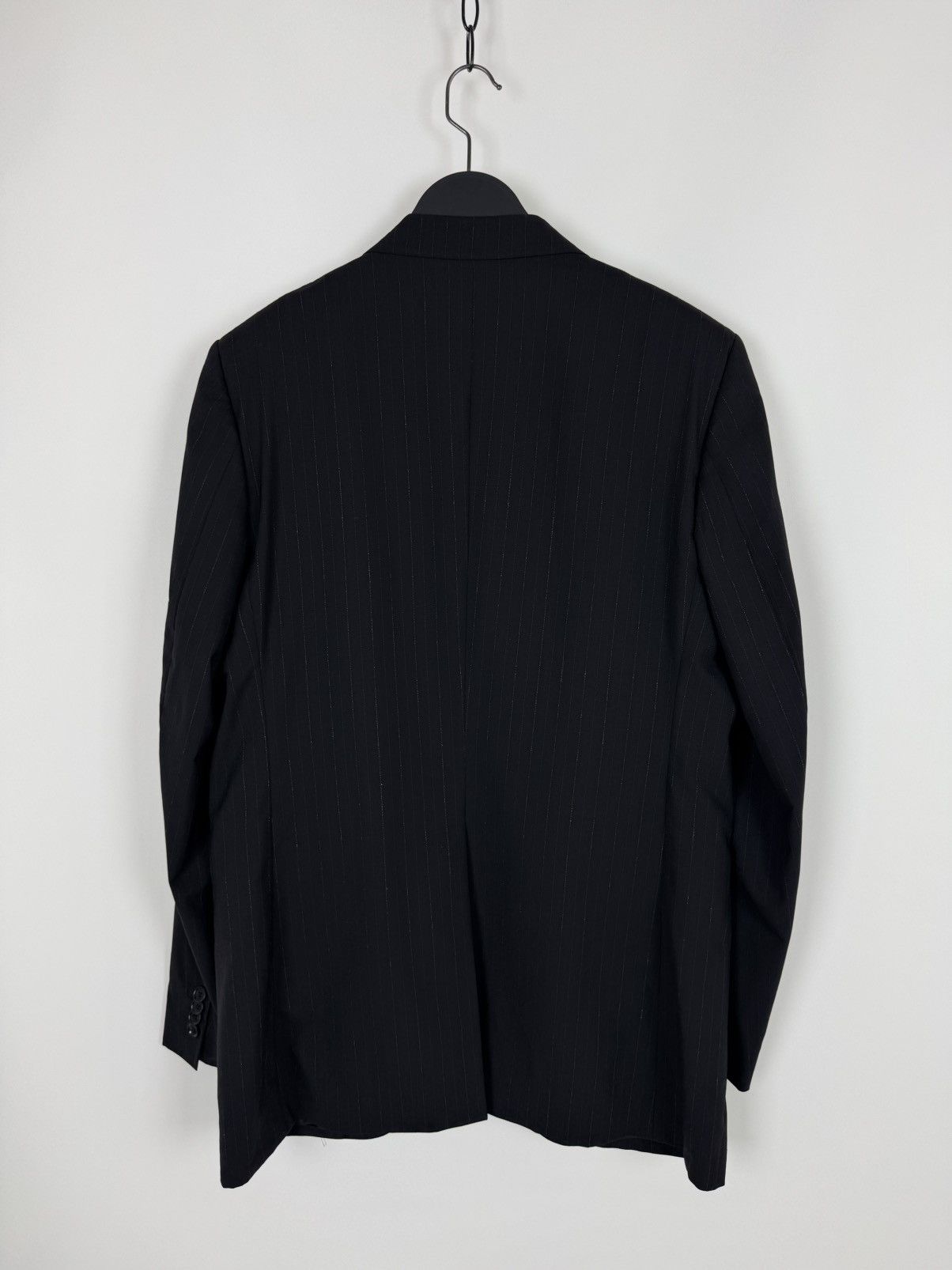Dolce & Gabbana Dolce&Gabbana Striped Viscose Blend Classic Black Suit Size 54R - 11 Thumbnail