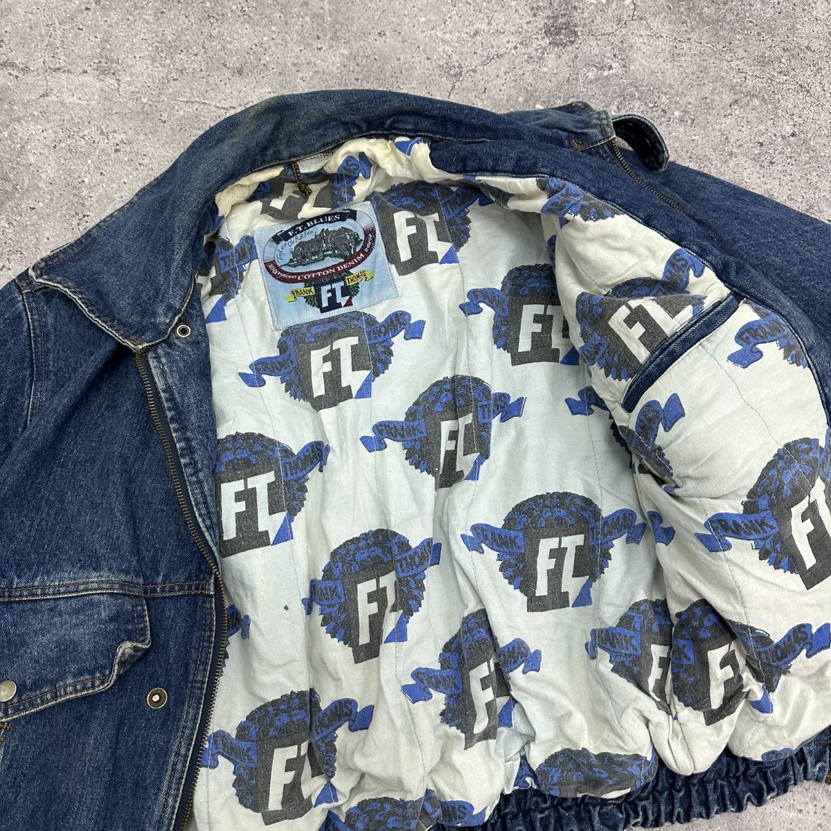 Vintage Vintage 90s Frank Thomas Denim moto jacket jeans y2k og hype Size US M / EU 48-50 / 2 - 8 Thumbnail
