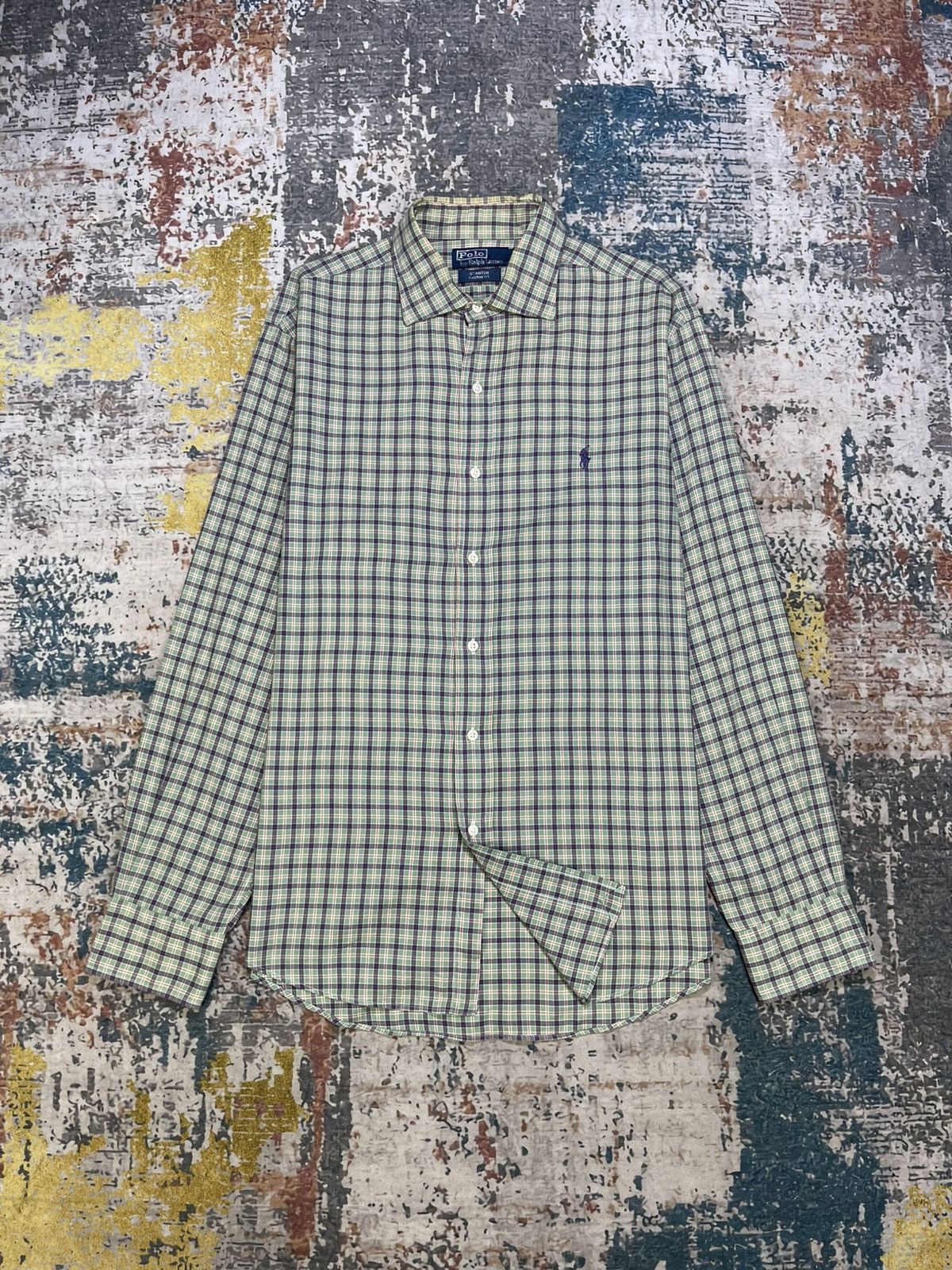 Polo Ralph Lauren Vtg Polo Ralph Lauren Stanton Plaid Button Down Shirt Size US L / EU 52-54 / 3 - 1 Thumbnail