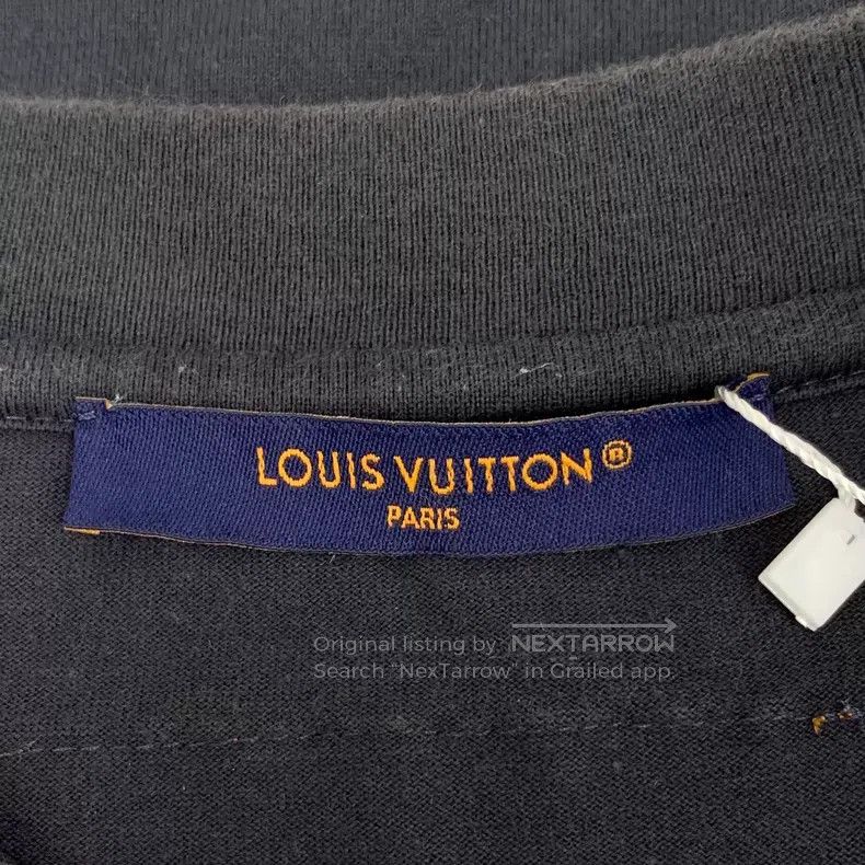Louis Vuitton Louis Vuitton 25 black logo embossed cotton crew neck shor Size US S / EU 44-46 / 1 - 6 Thumbnail