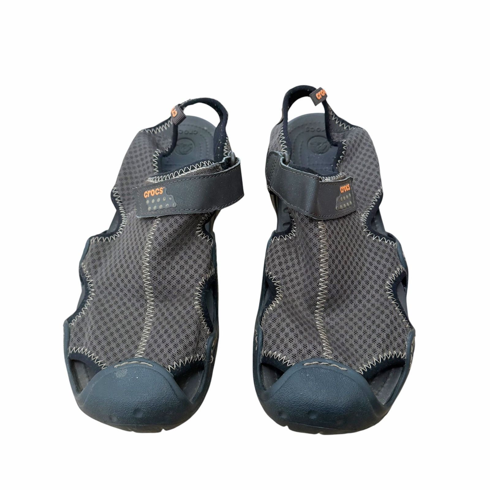 Crocs Crocs Brown Swiftwater Mesh Deck Sandals Sz 11 Size US 11 / EU 44 - 2 Thumbnail