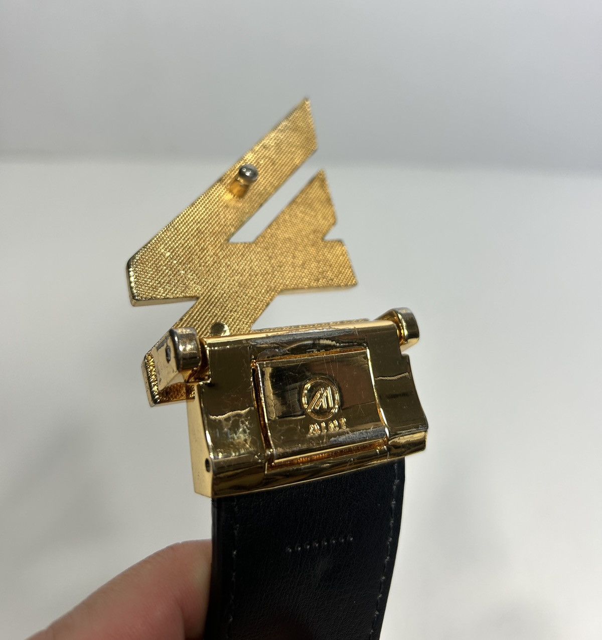 Other Mint Gold/Black Made in USA Crocodile Belt Size: One Size Size ONE SIZE - 4 Thumbnail