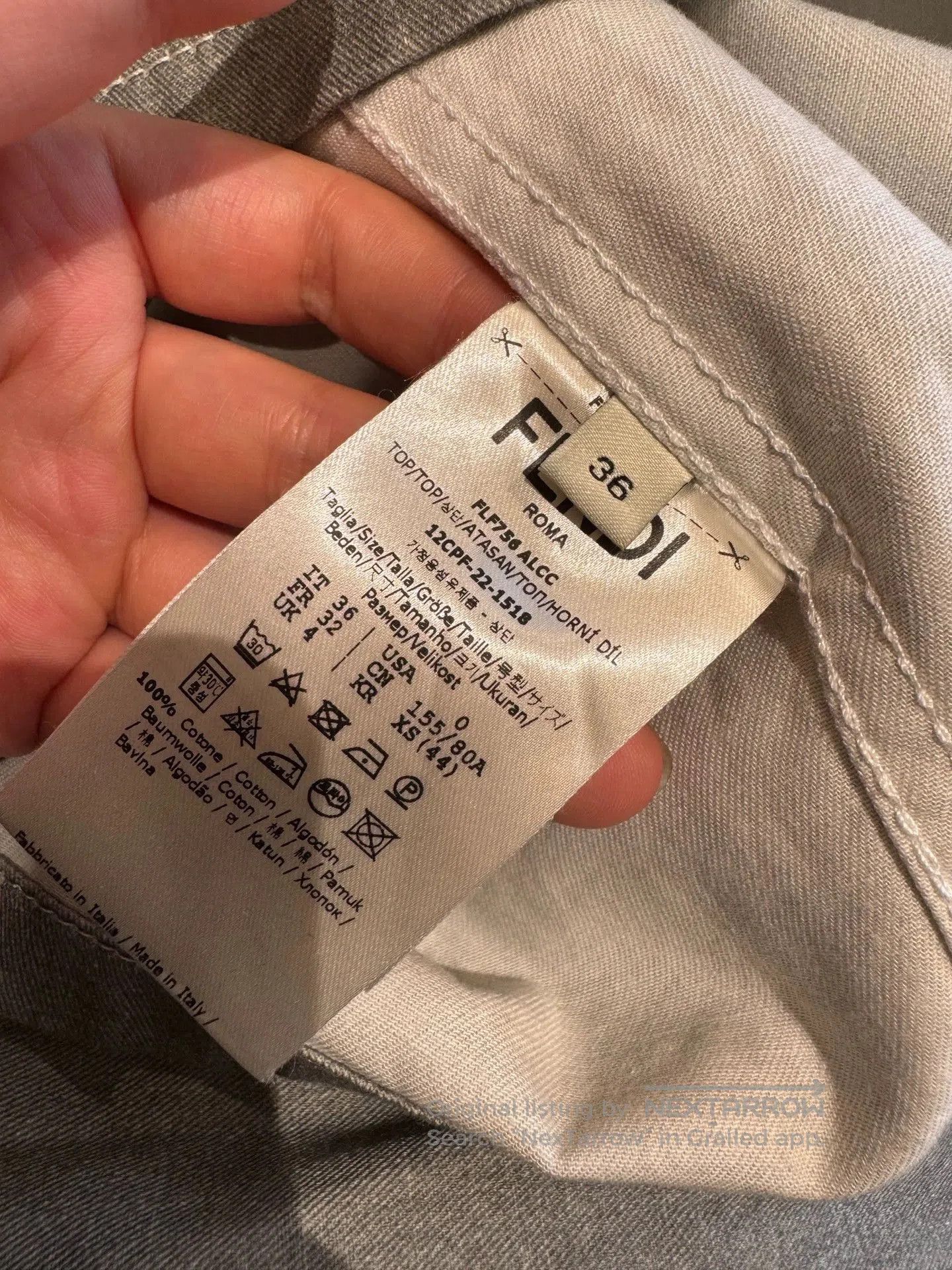 Fendi Fendi Gray Logo Denim Workwear Set. Size US 36 / EU 52 - 5 Thumbnail