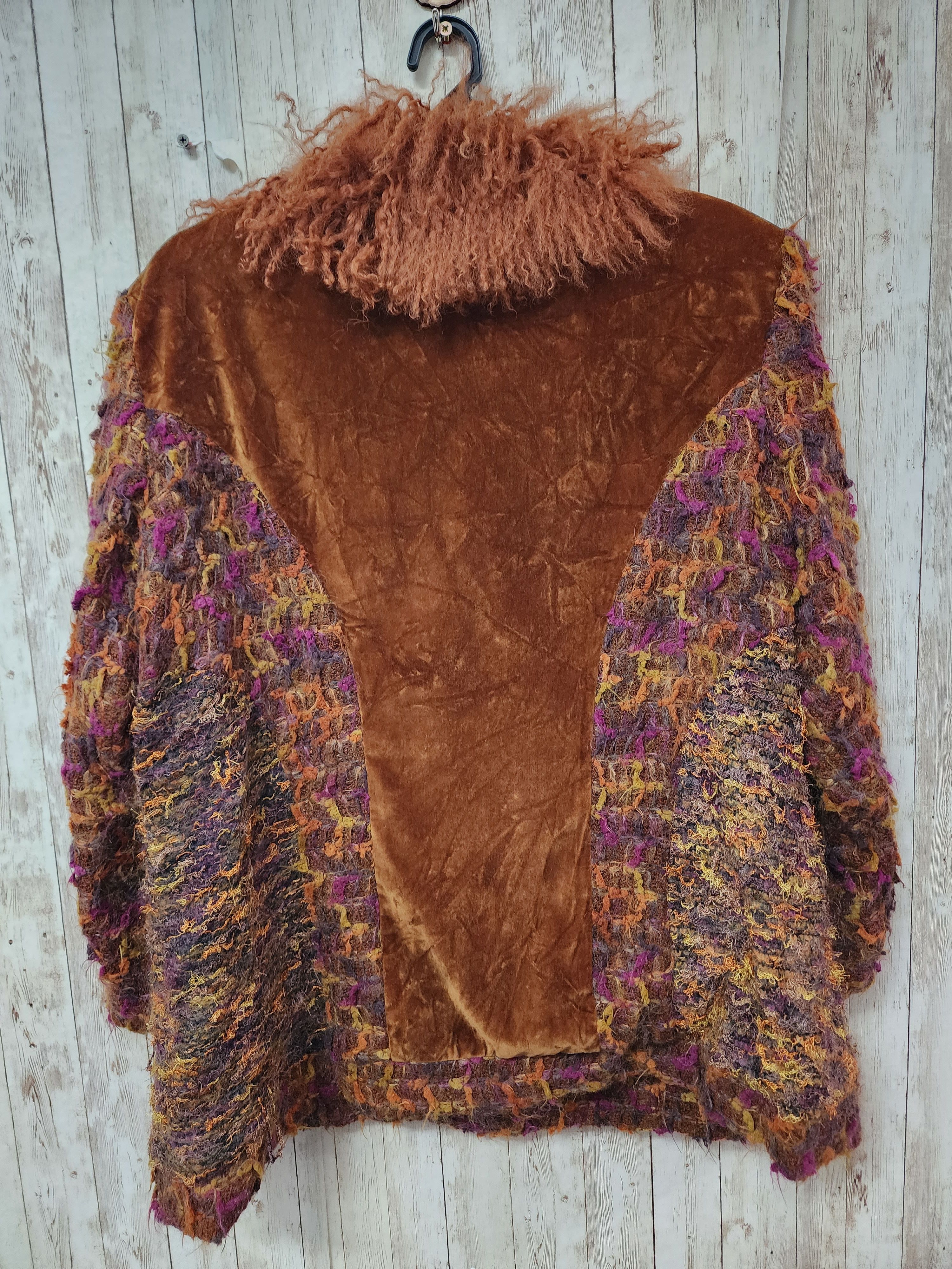 Vintage Creazioni Graziella Mohair Lana Faux Fur Button Up Jacket Size L / US 10 / IT 46 - 2 Thumbnail