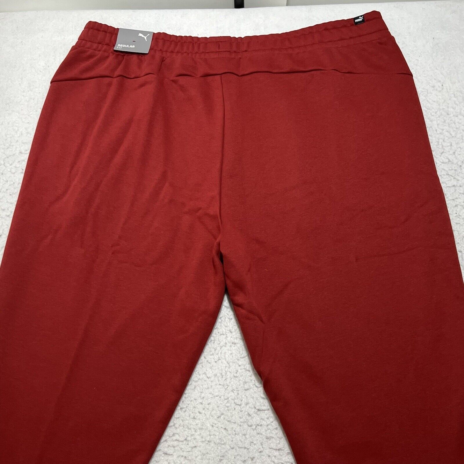 Puma PUMA Fleece Lined Athletic Jogger Drawstring Sweatpants Red Size US 44 / EU 60 - 8 Thumbnail