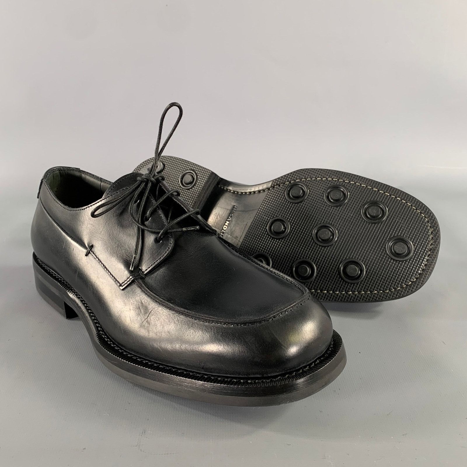 Jil Sander JIL SANDER Size 7 Black Leather Lace Up Shoes Size US 7 / EU 40 - 5 Thumbnail