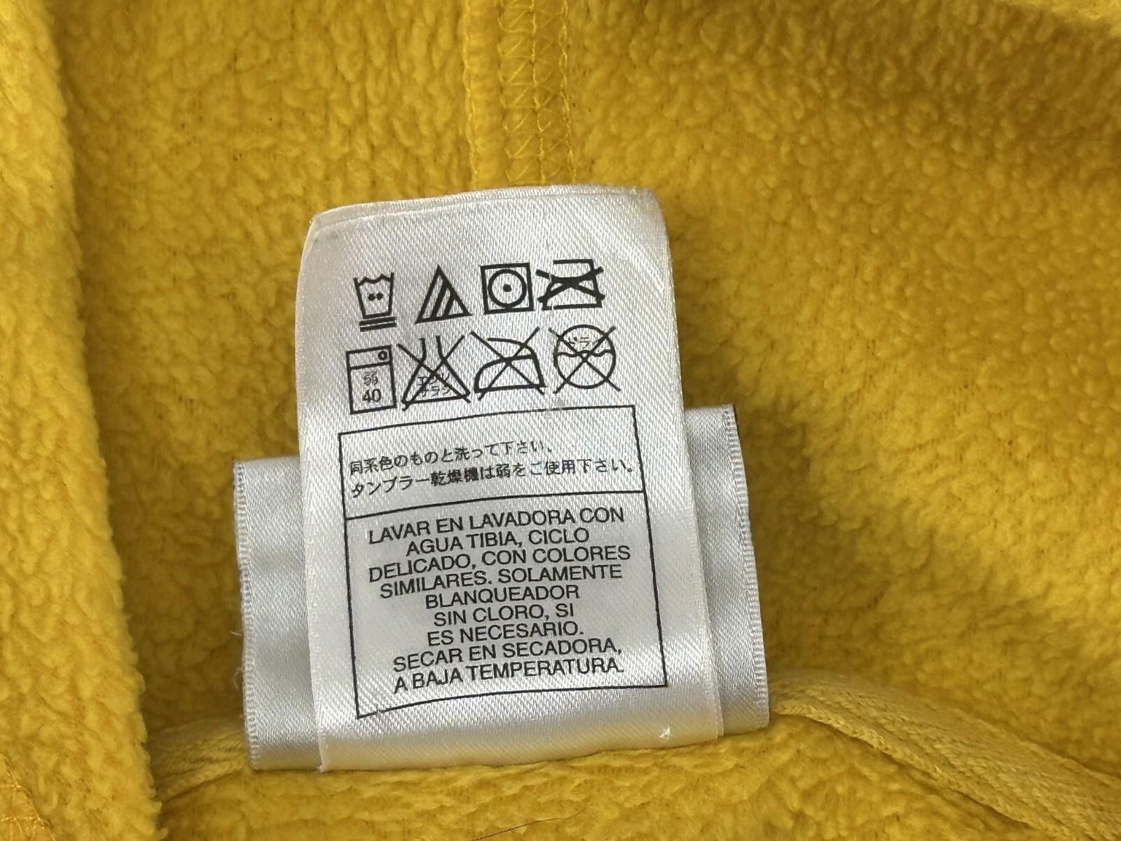 Disney Disney Calif. Adventure XS Embroidered Yellow Fleece Hoodie Size ONE SIZE - 11 Thumbnail