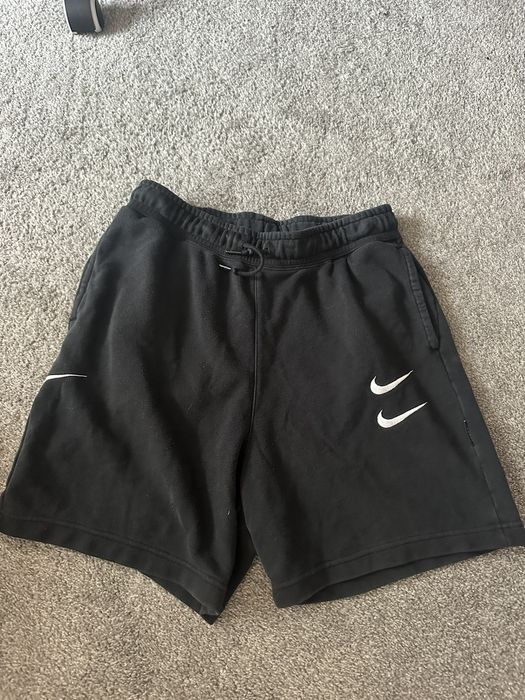 Nike double hot sale swoosh shorts