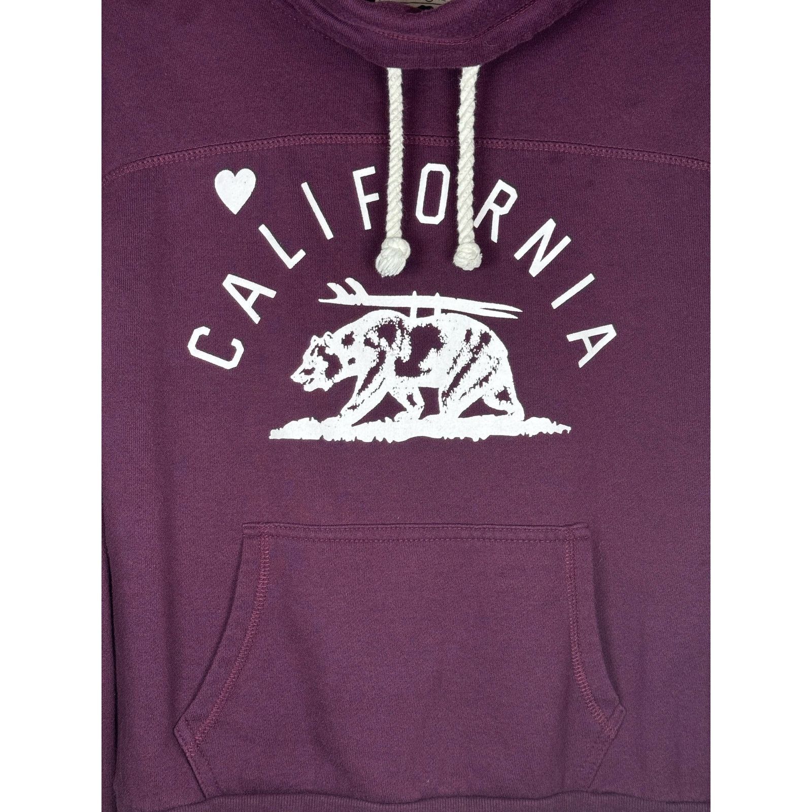 Unknown London Reflex Burgundy Graphic Funnel Neck California Women’s Large Size L / US 10 / IT 46 - 3 Thumbnail